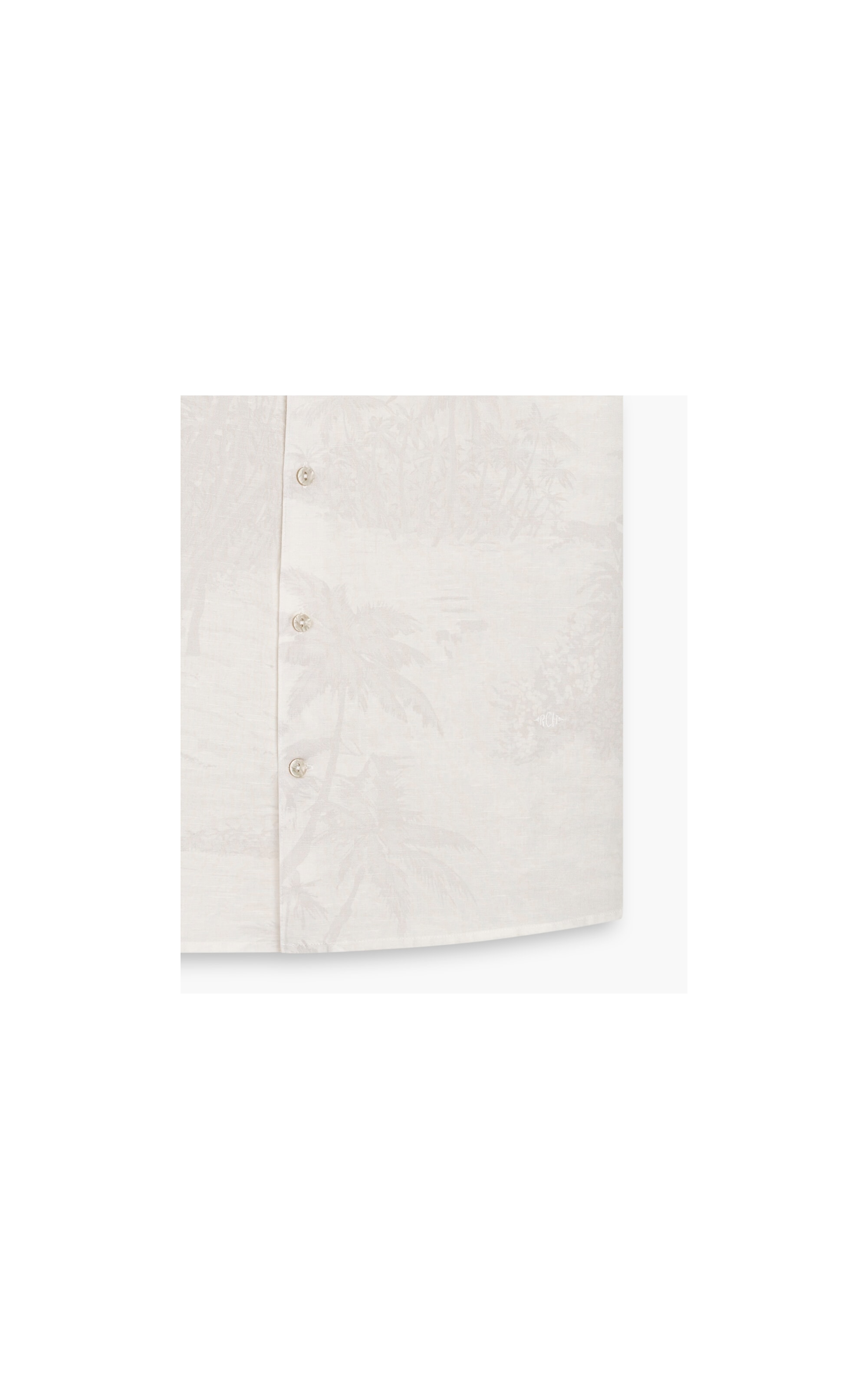 Camisa Linho  Island Cinza Claro