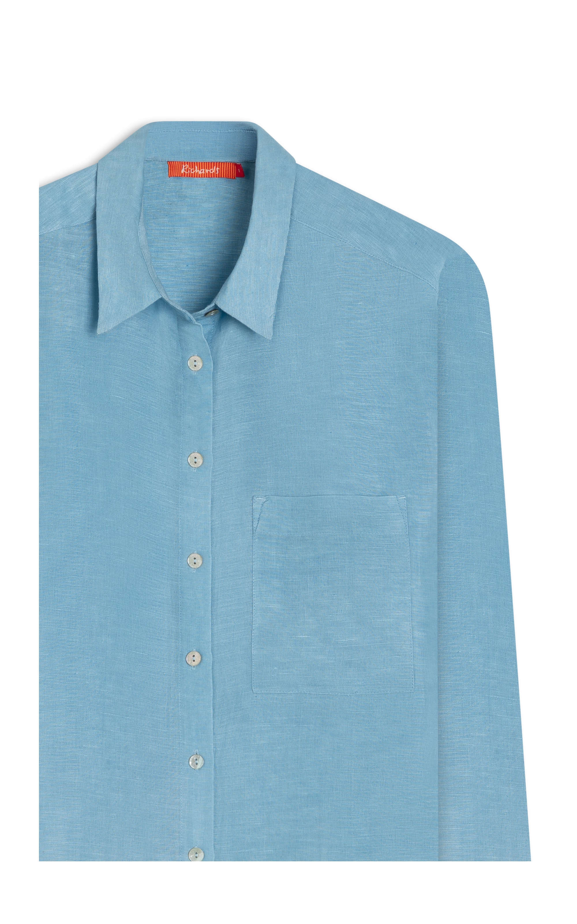 Camisa Linho  Jade Azul Claro