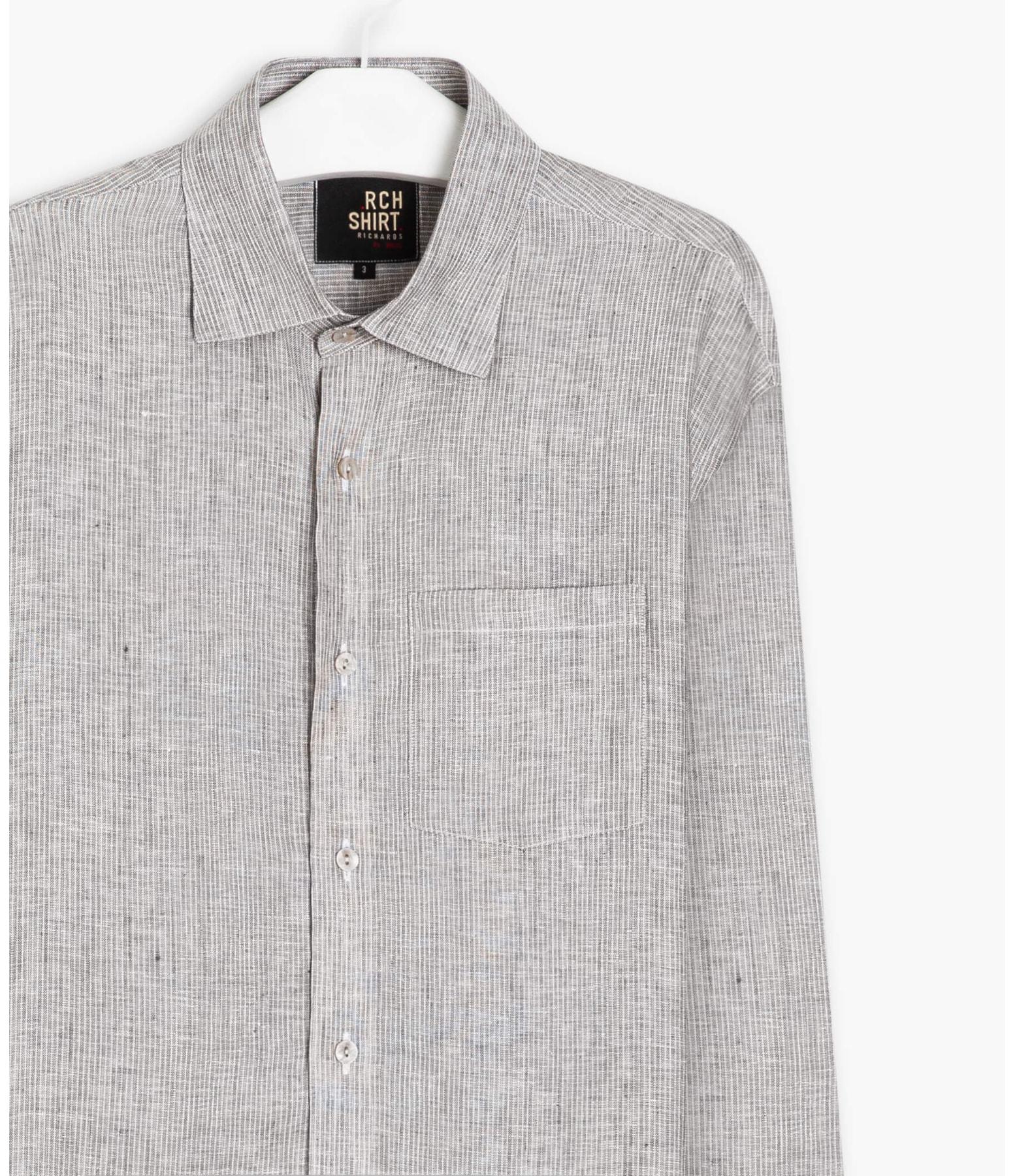 Camisa Linho  James Cinza Claro