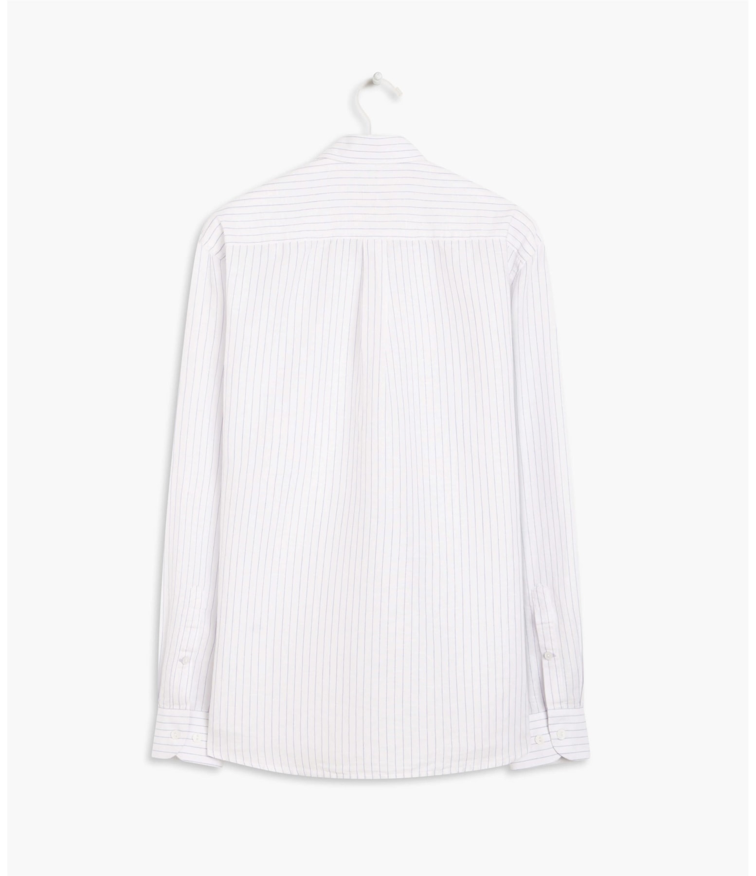  Camisa Linho  Jean Listrada Ml  Lavanda