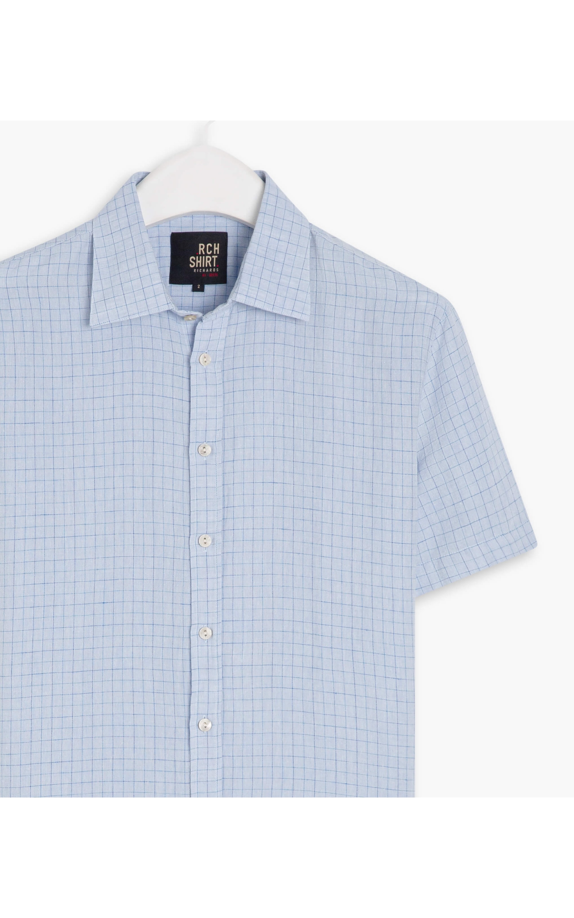 Camisa Linho  Juarez Azul Bic