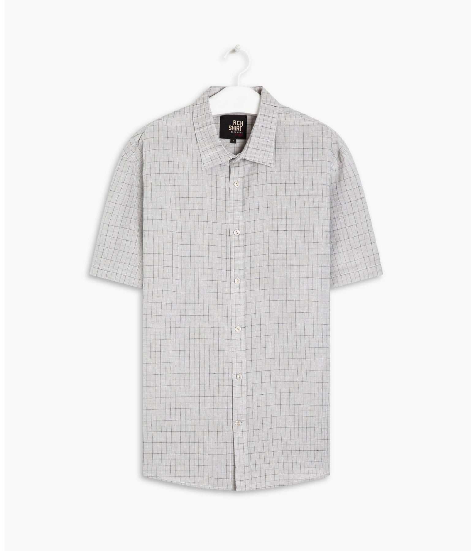 Camisa Linho  Juarez Cinza Medio