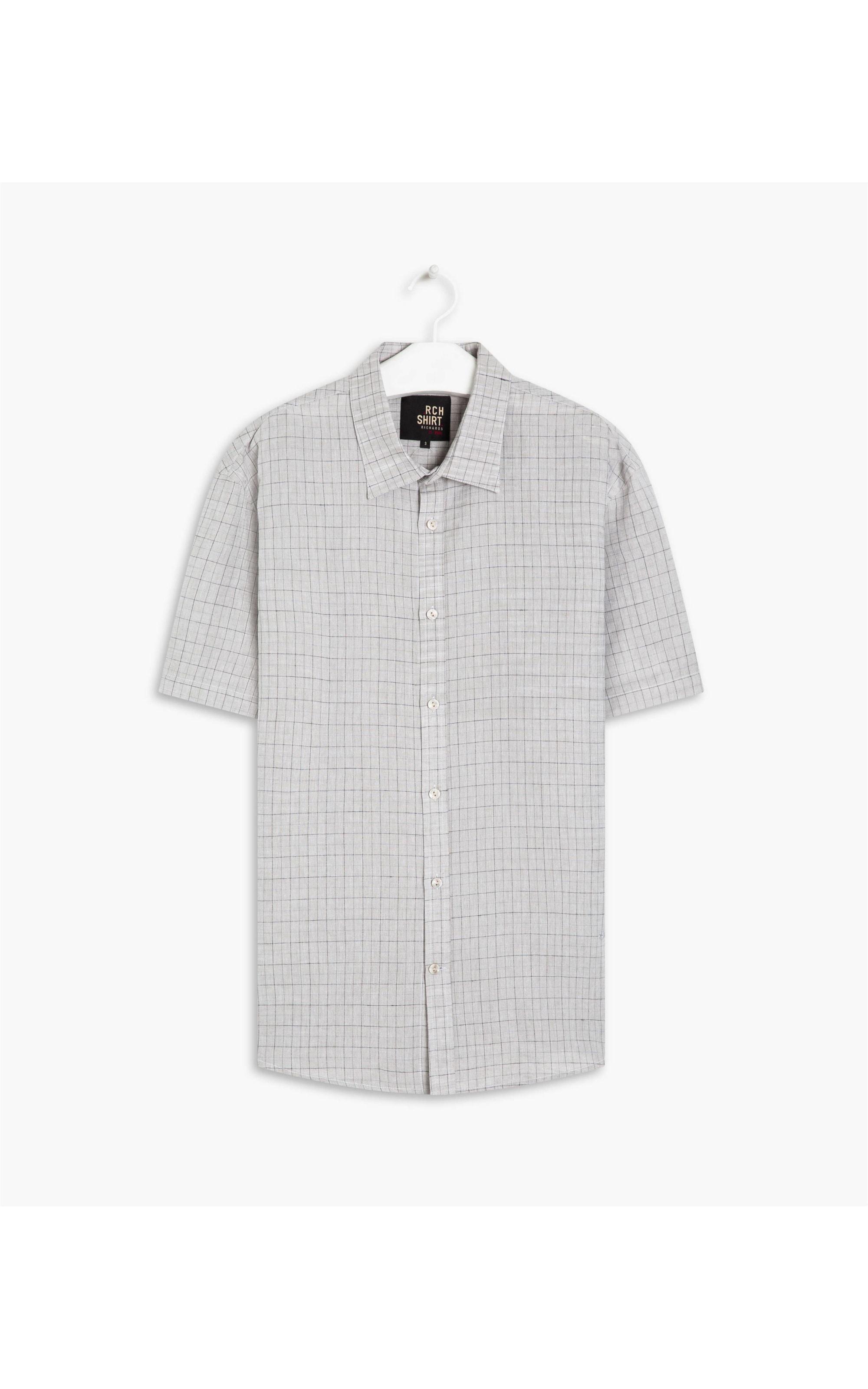 Camisa Linho  Juarez Cinza Medio