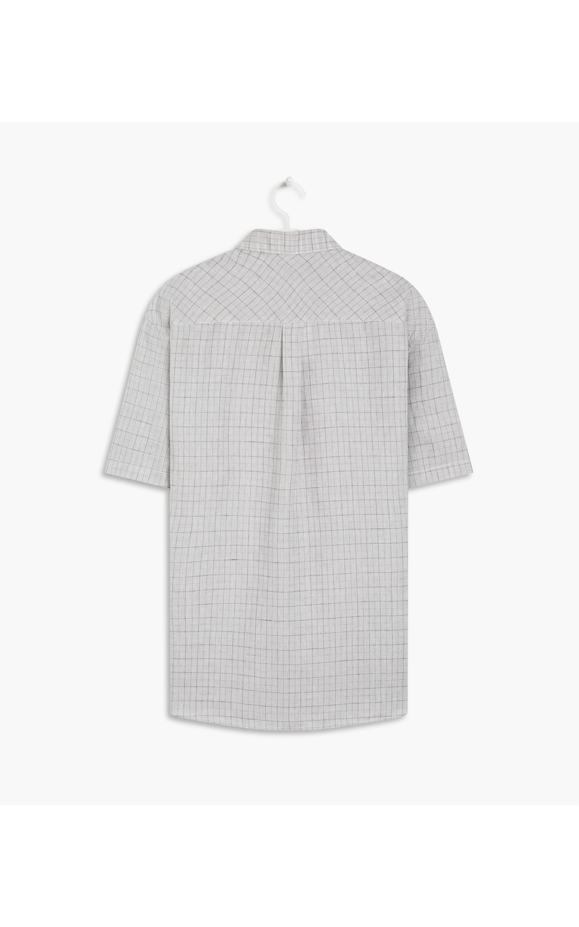 Camisa Linho  Juarez Cinza Medio