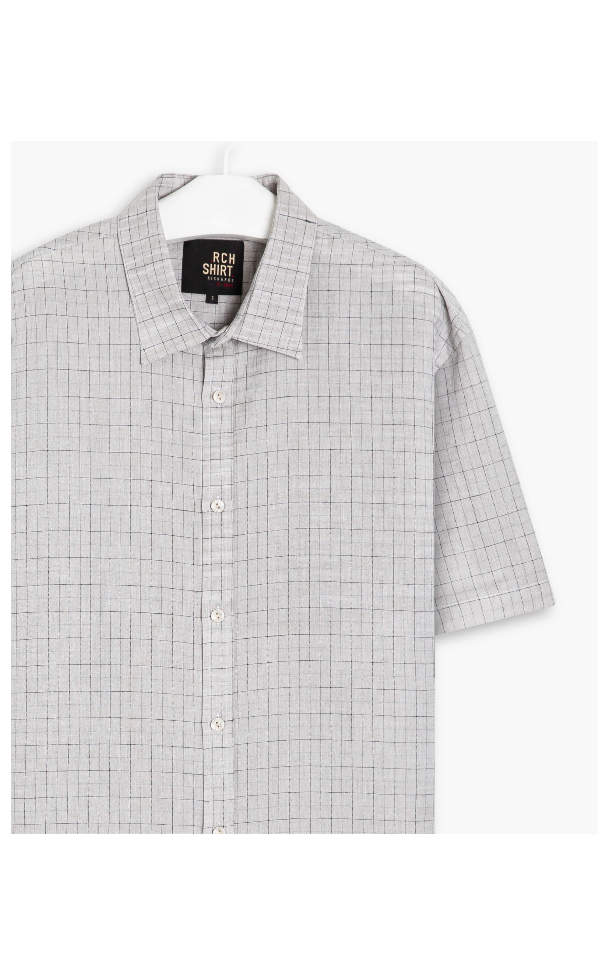 Camisa Linho  Juarez Cinza Medio