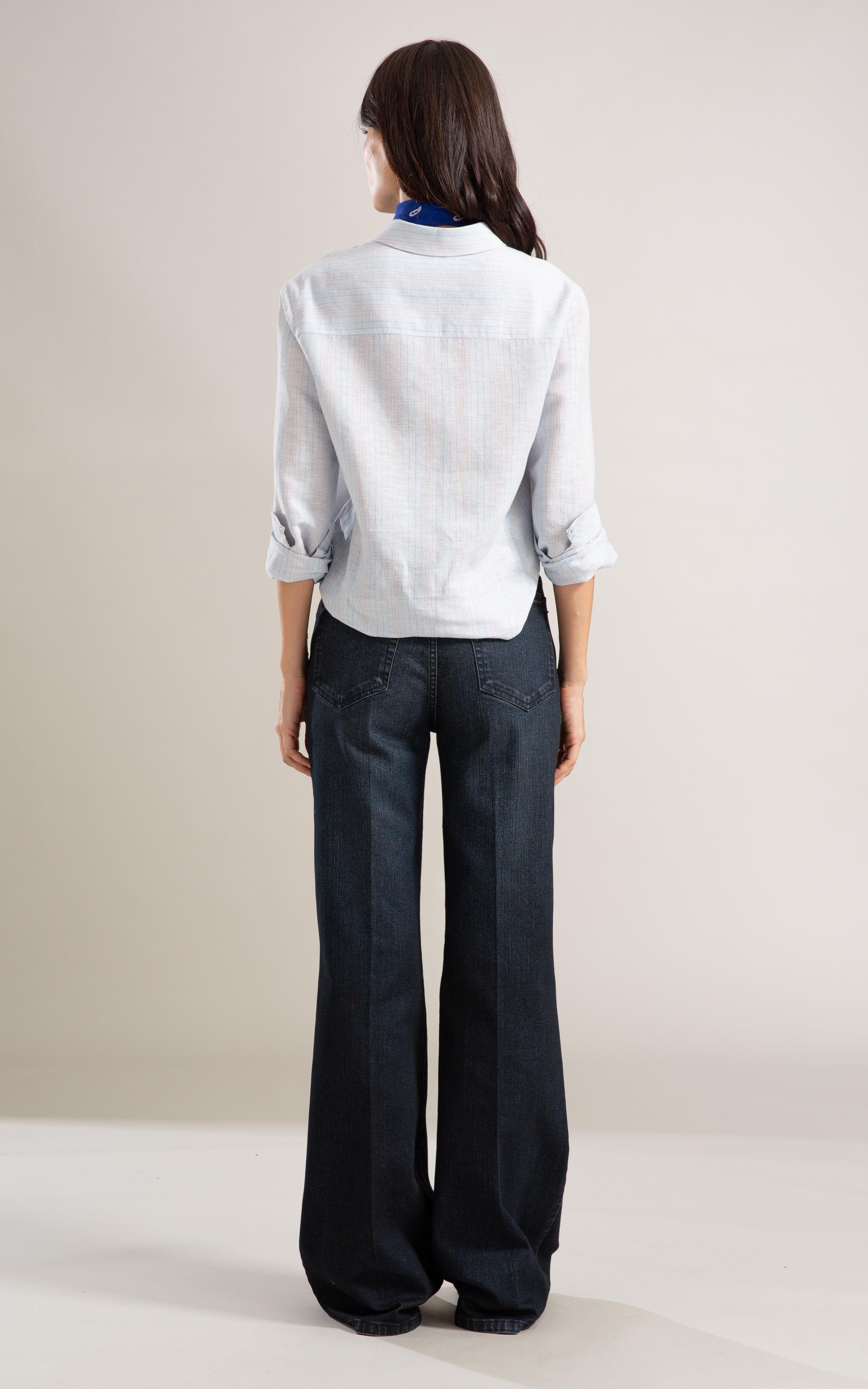 Camisa Linho  Jules Azul Claro