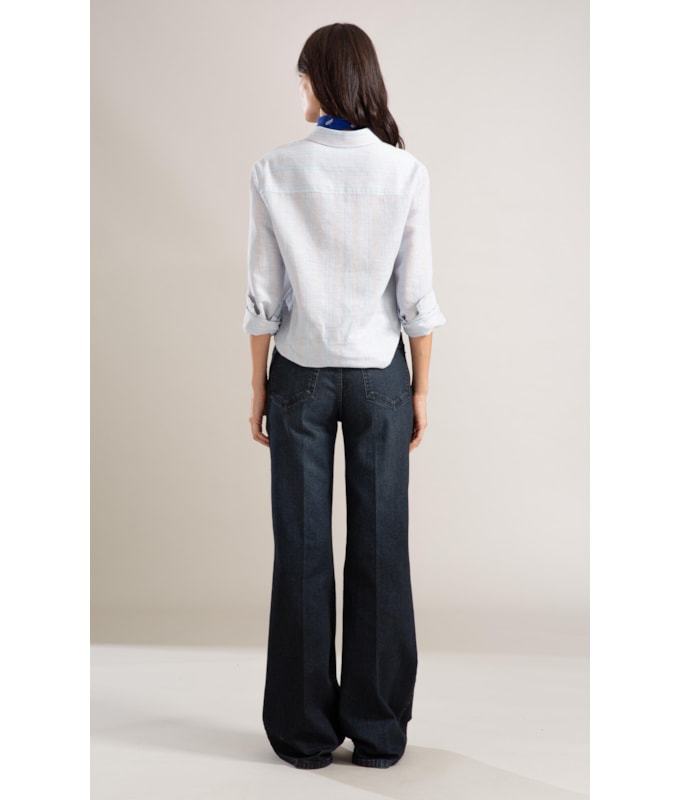 Camisa Linho  Jules Azul Claro