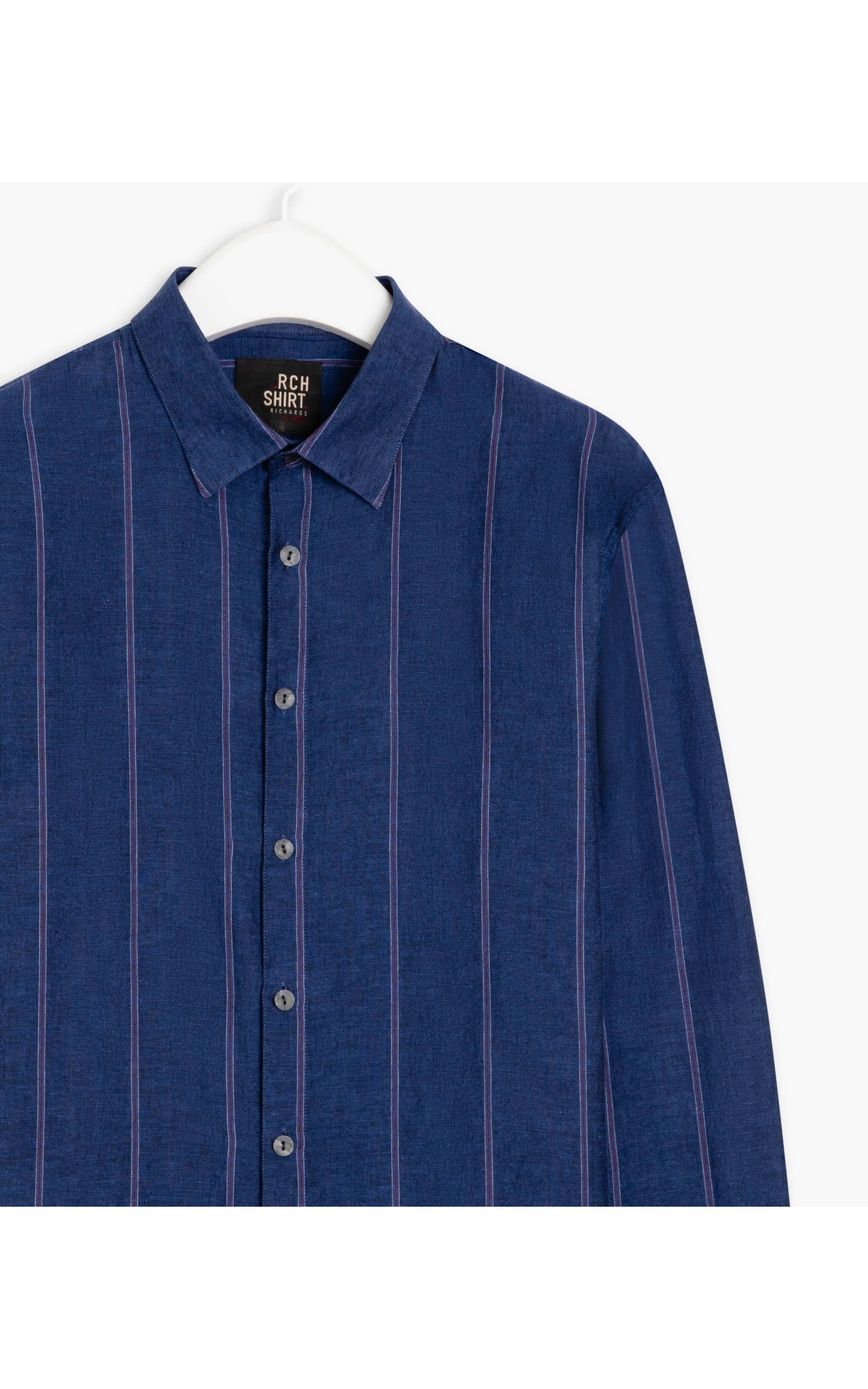 Camisa Linho  Julio Dark Navy