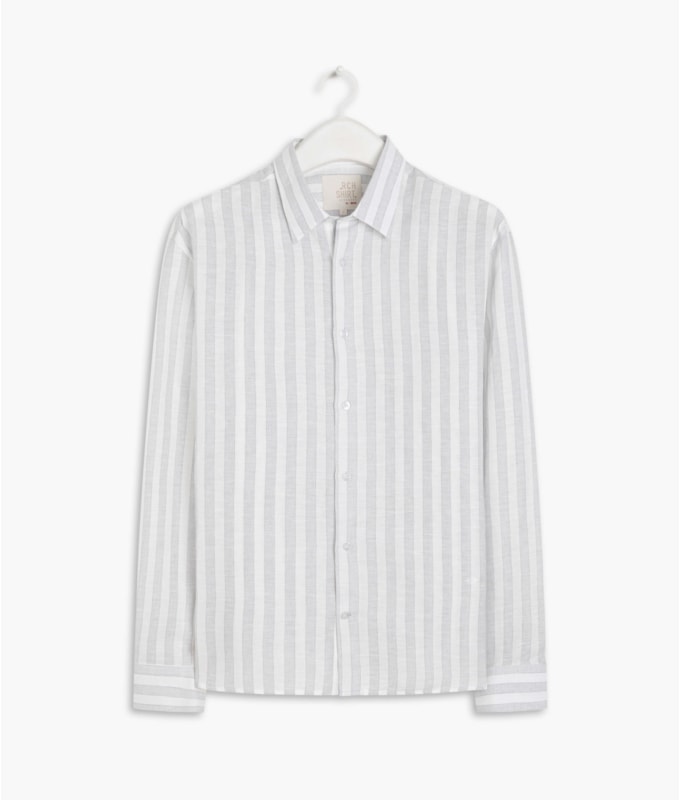 Camisa Linho  Junior Cinza Medio