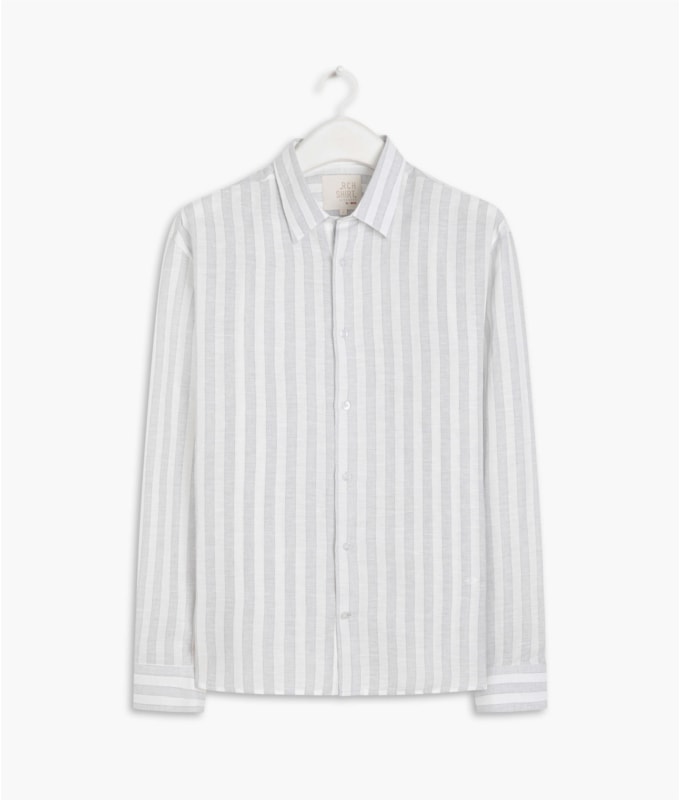Camisa Linho  Junior Cinza Medio