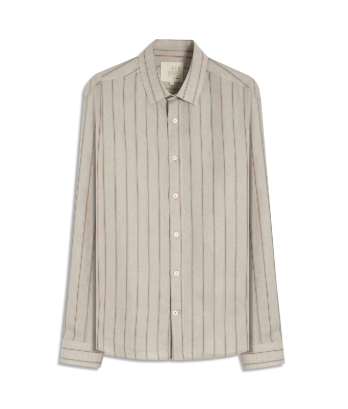 Camisa Linho  Kaleb Ml Areia