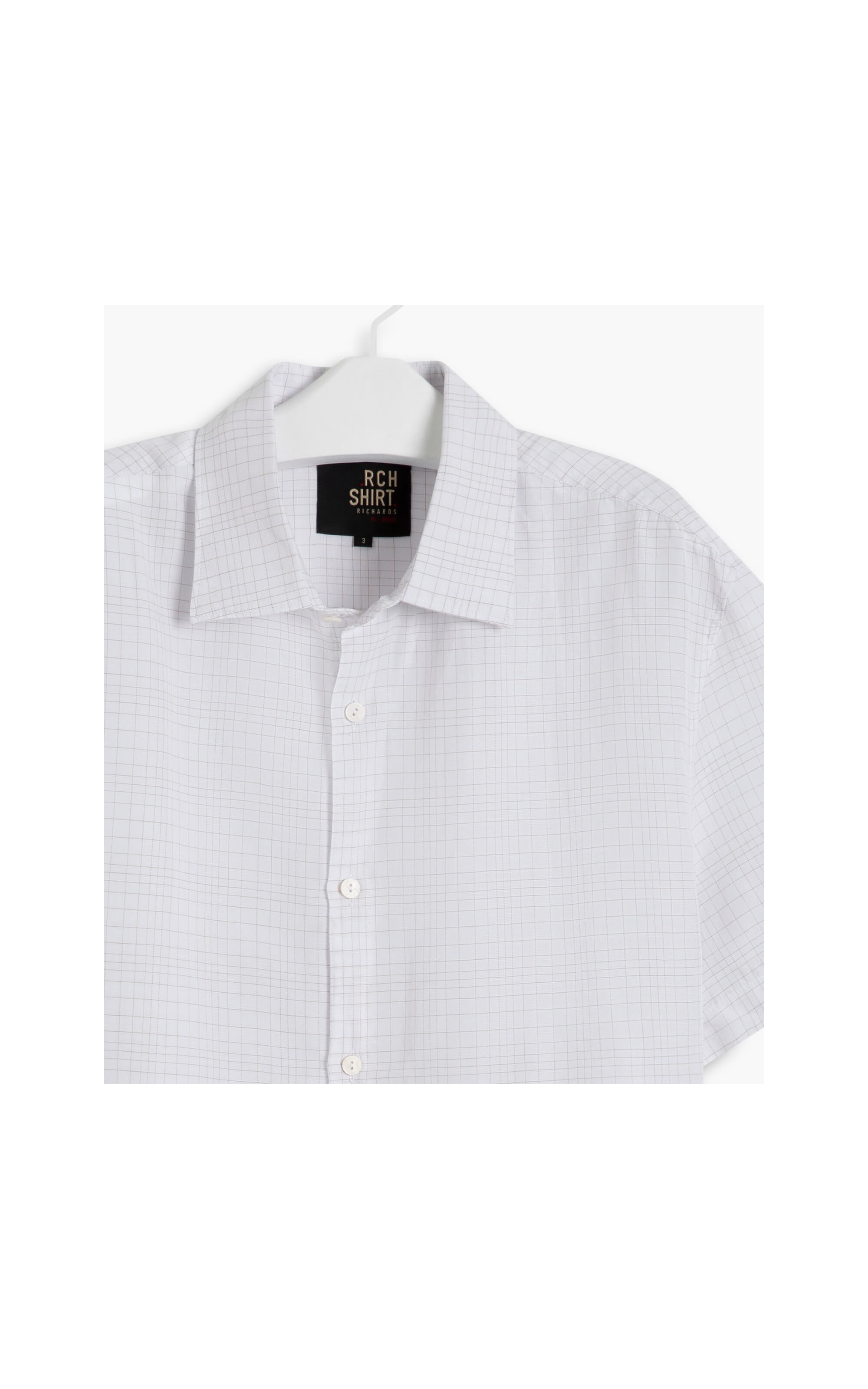 Camisa Linho  Levi Xadrez Mc Caqui