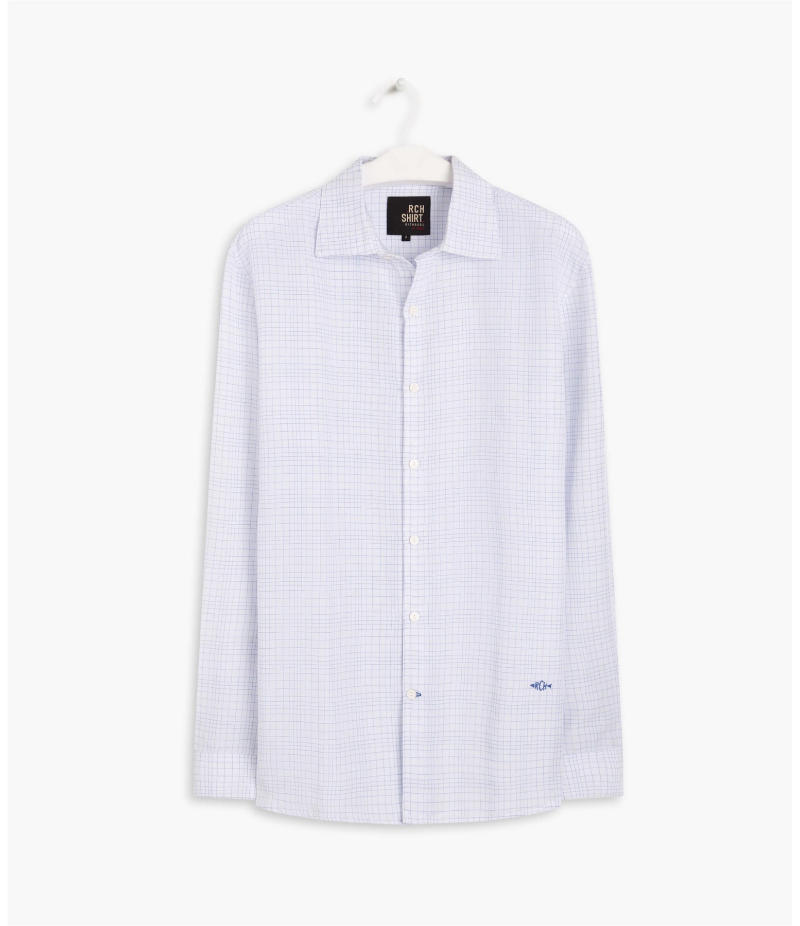 Camisa Linho  Levi Xadrez Ml Royal