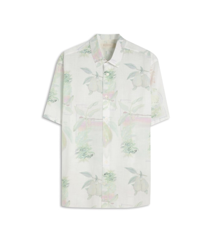 Camisa Linho Like Tropical Mc Off White
