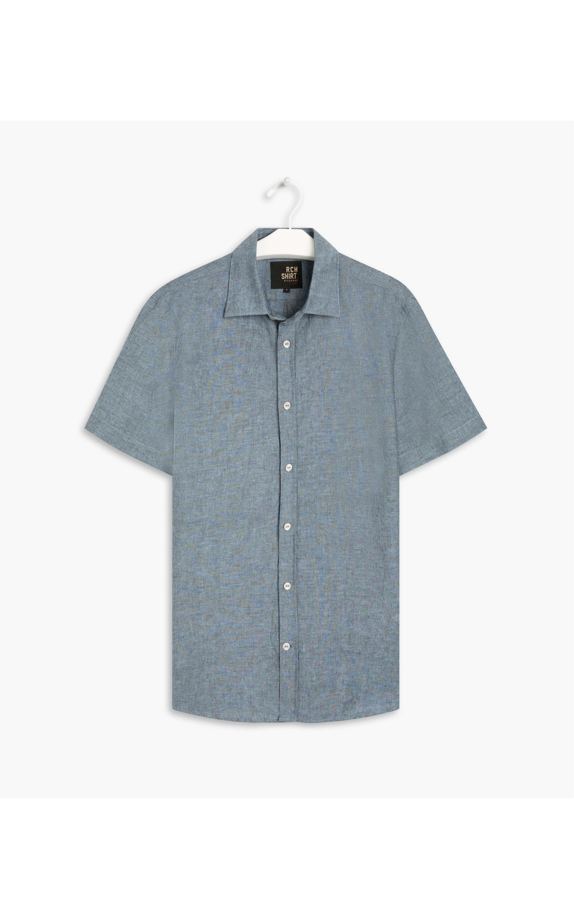 Camisa Linho  Lisa  Cross Dye Mc Marinho