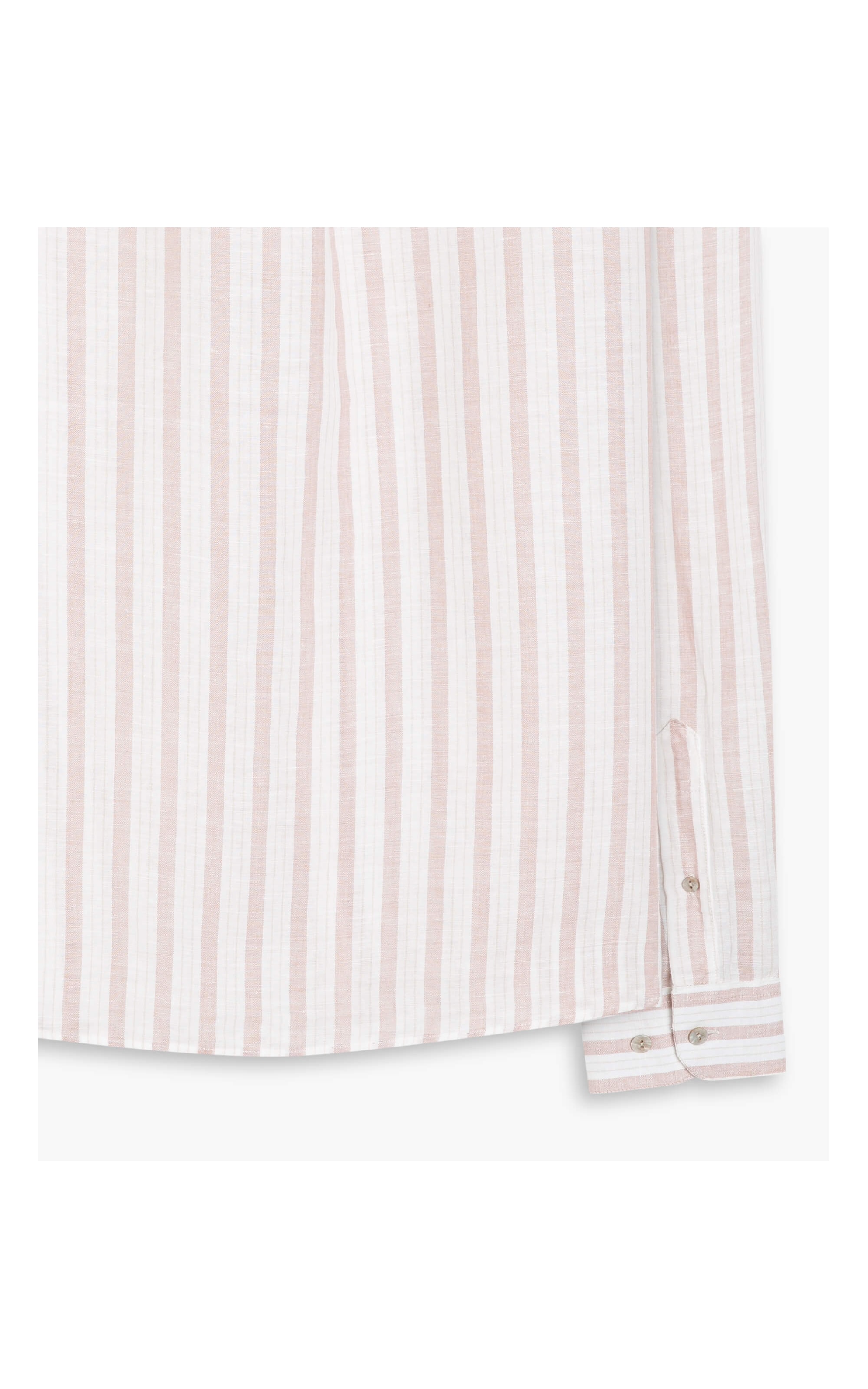 Camisa Linho  Listrada Ash Ml Rosê