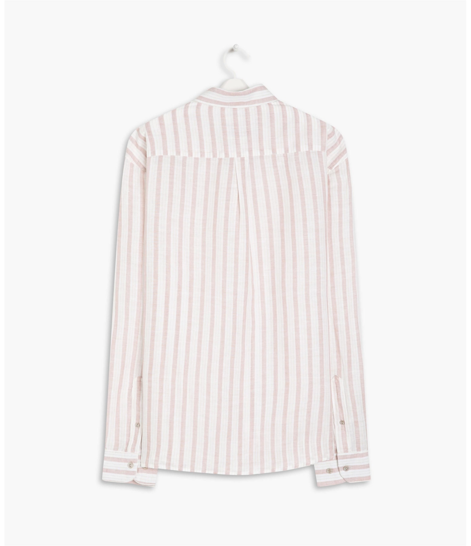 Camisa Linho  Listrada Ash Ml Rosê