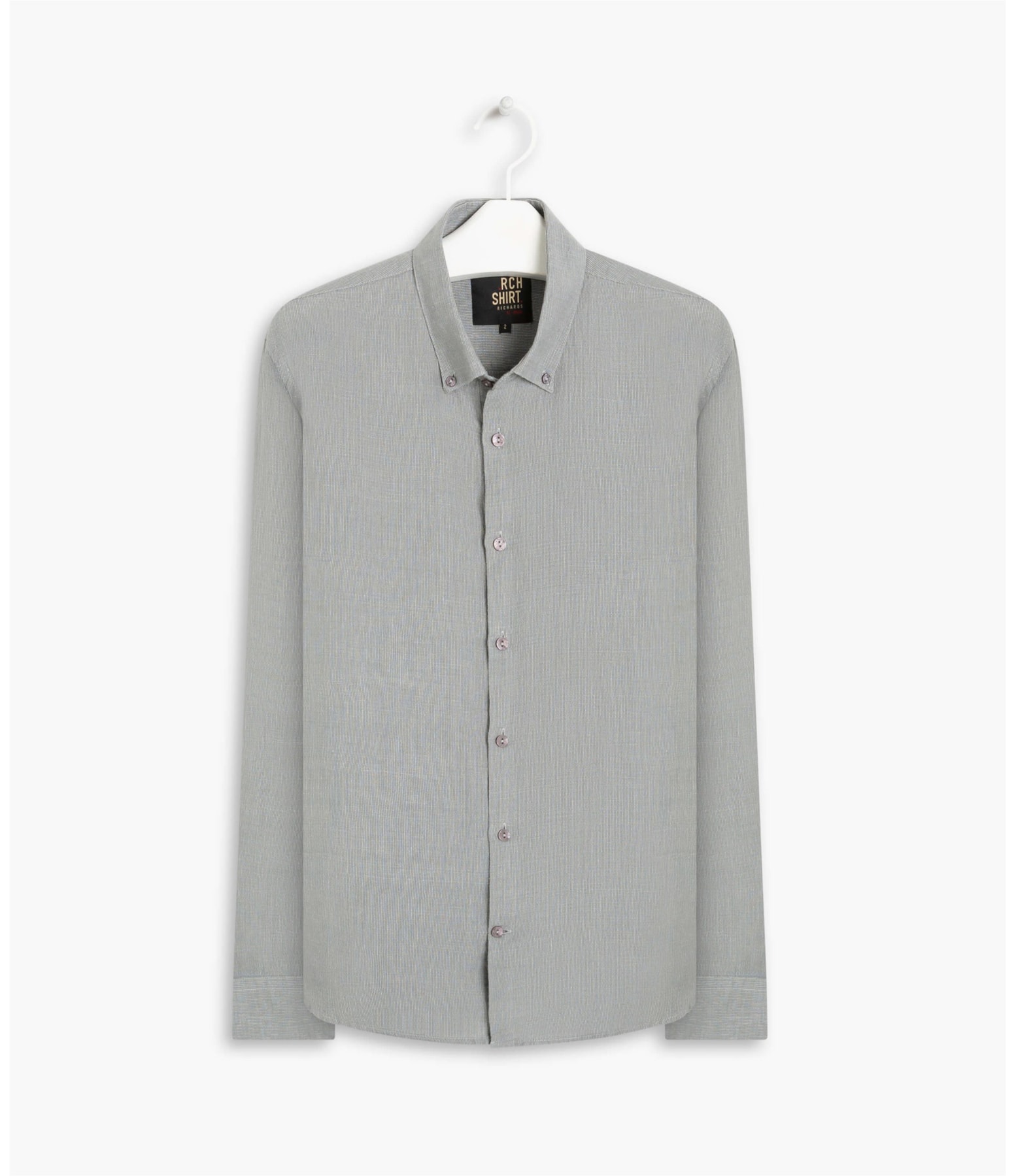 Camisa Linho  Listrada Daniel Ml Grafite
