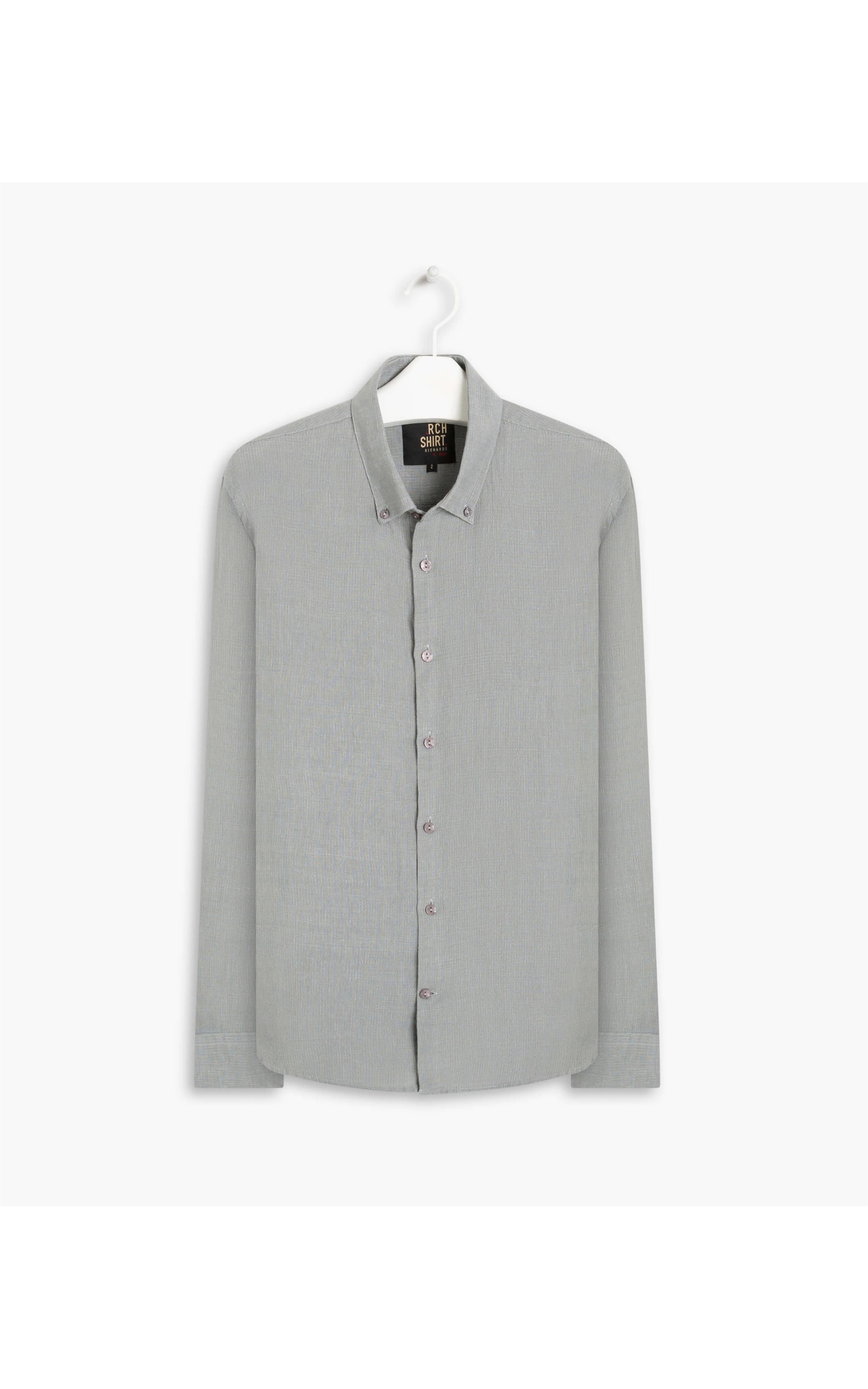 Camisa Linho  Listrada Daniel Ml Grafite