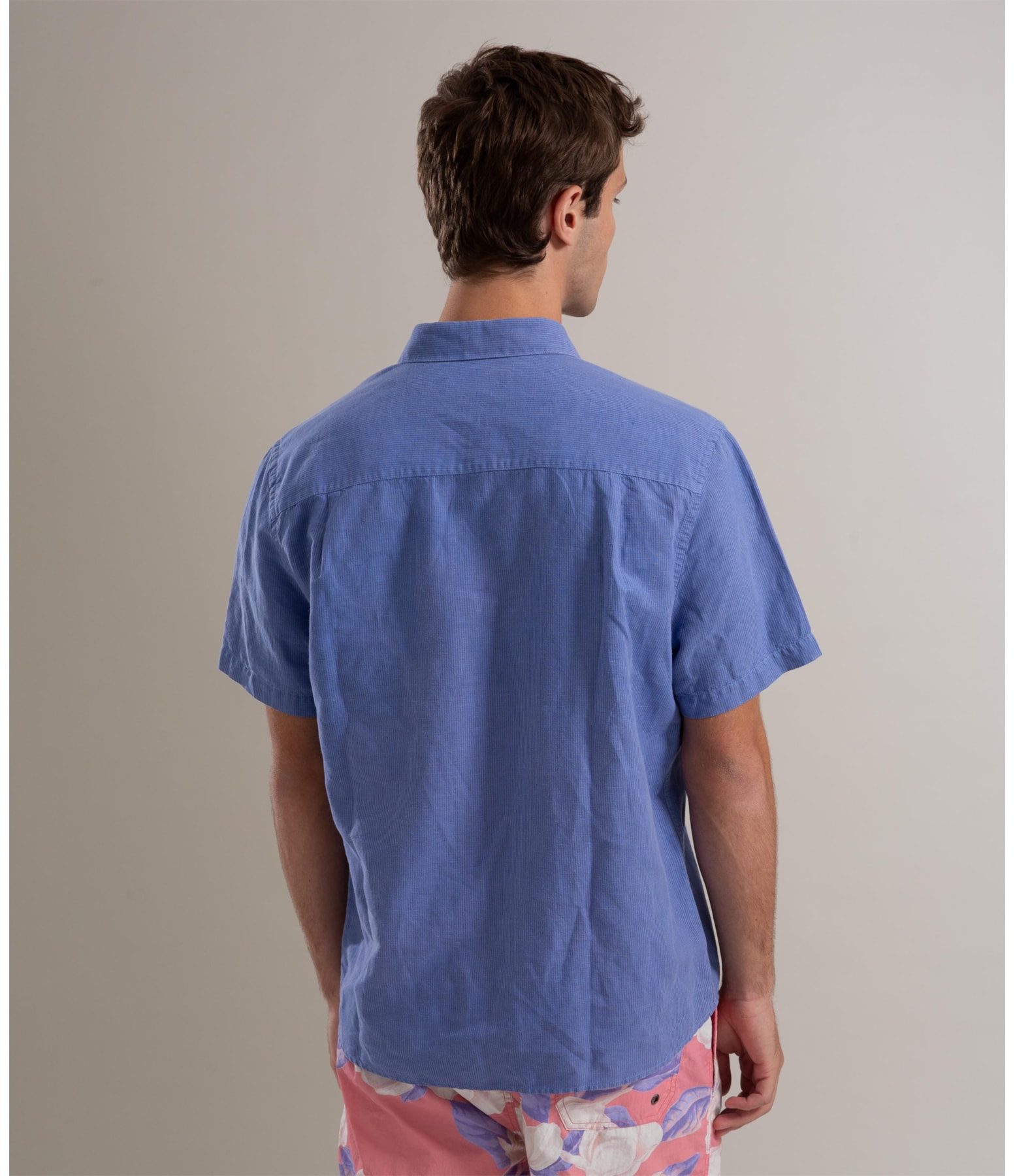Camisa Linho  Listrado Alessandro Mc Violeta