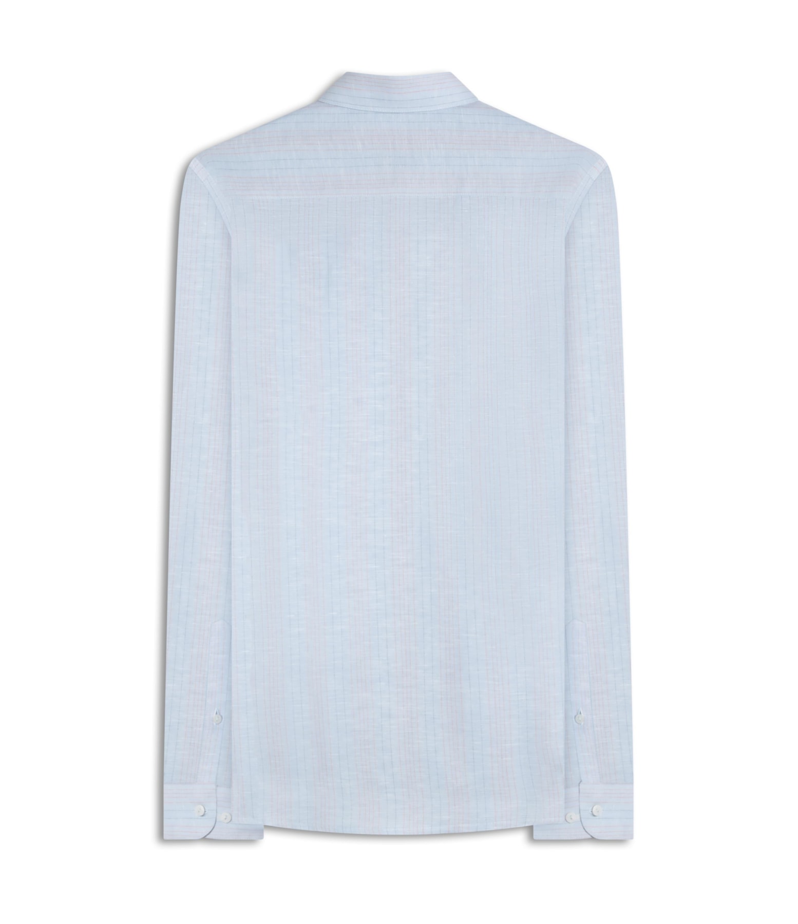 Camisa Linho  Listrado Alexandre Ml Azul Claro