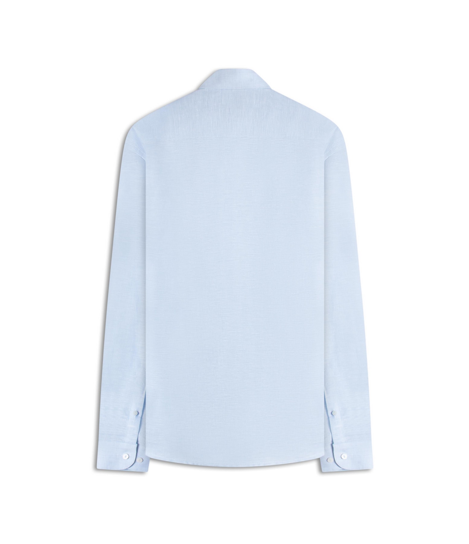 Camisa Linho  Listrado Marcio Ml Azul Claro