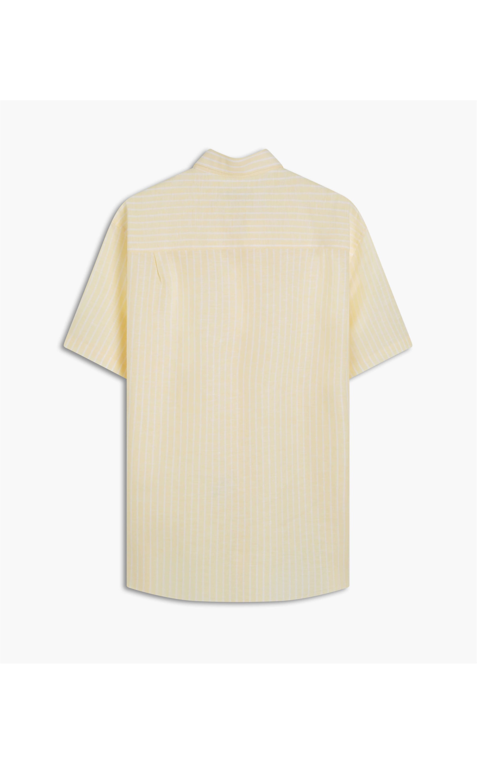 Camisa Linho  Listrado Roma Amarelo