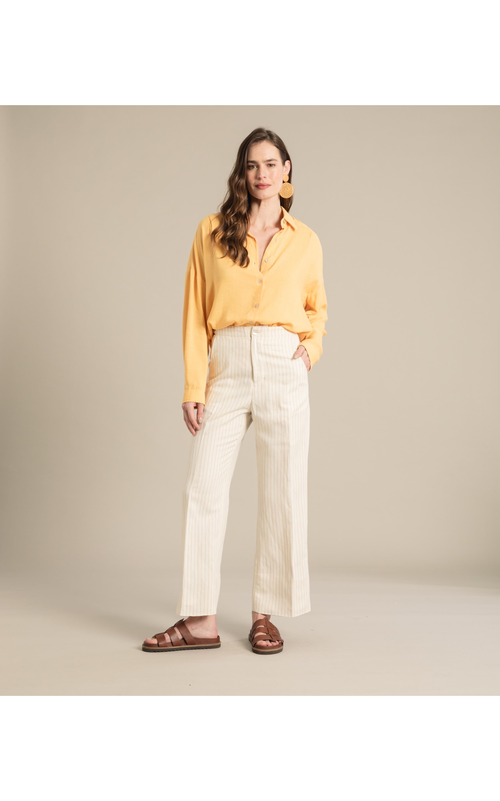 Camisa Linho  Lua Amarelo