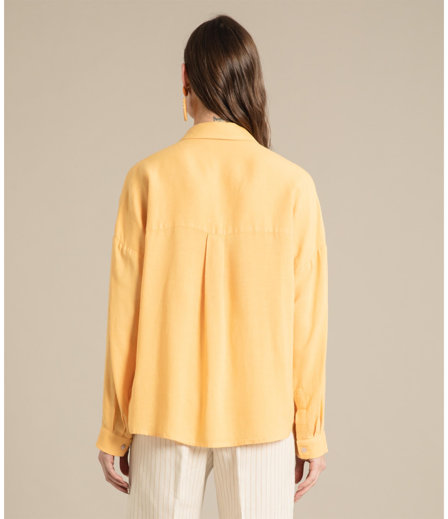 Camisa Linho  Lua Amarelo