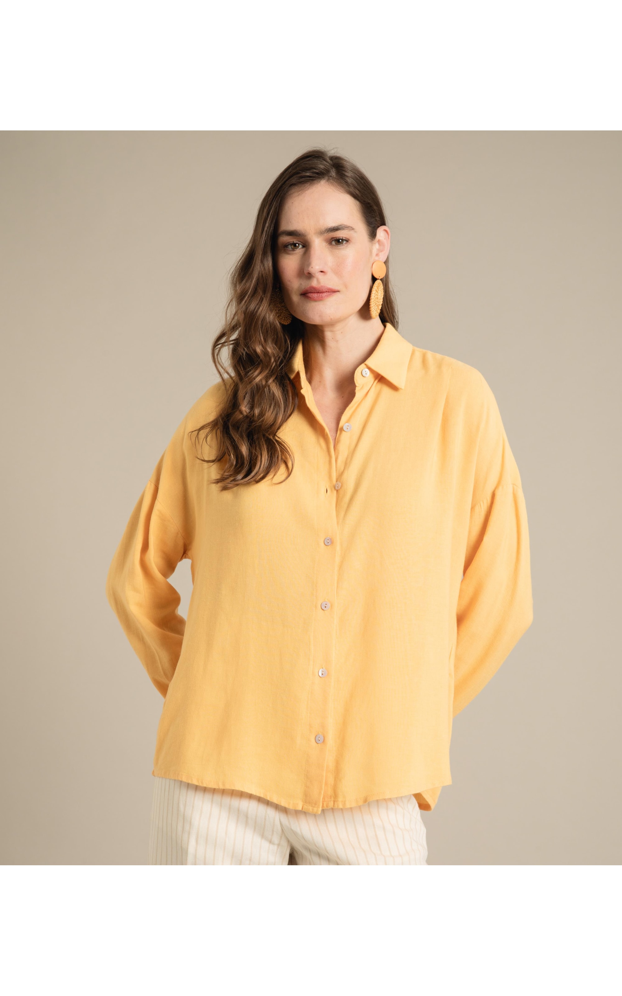 Camisa Linho  Lua Amarelo