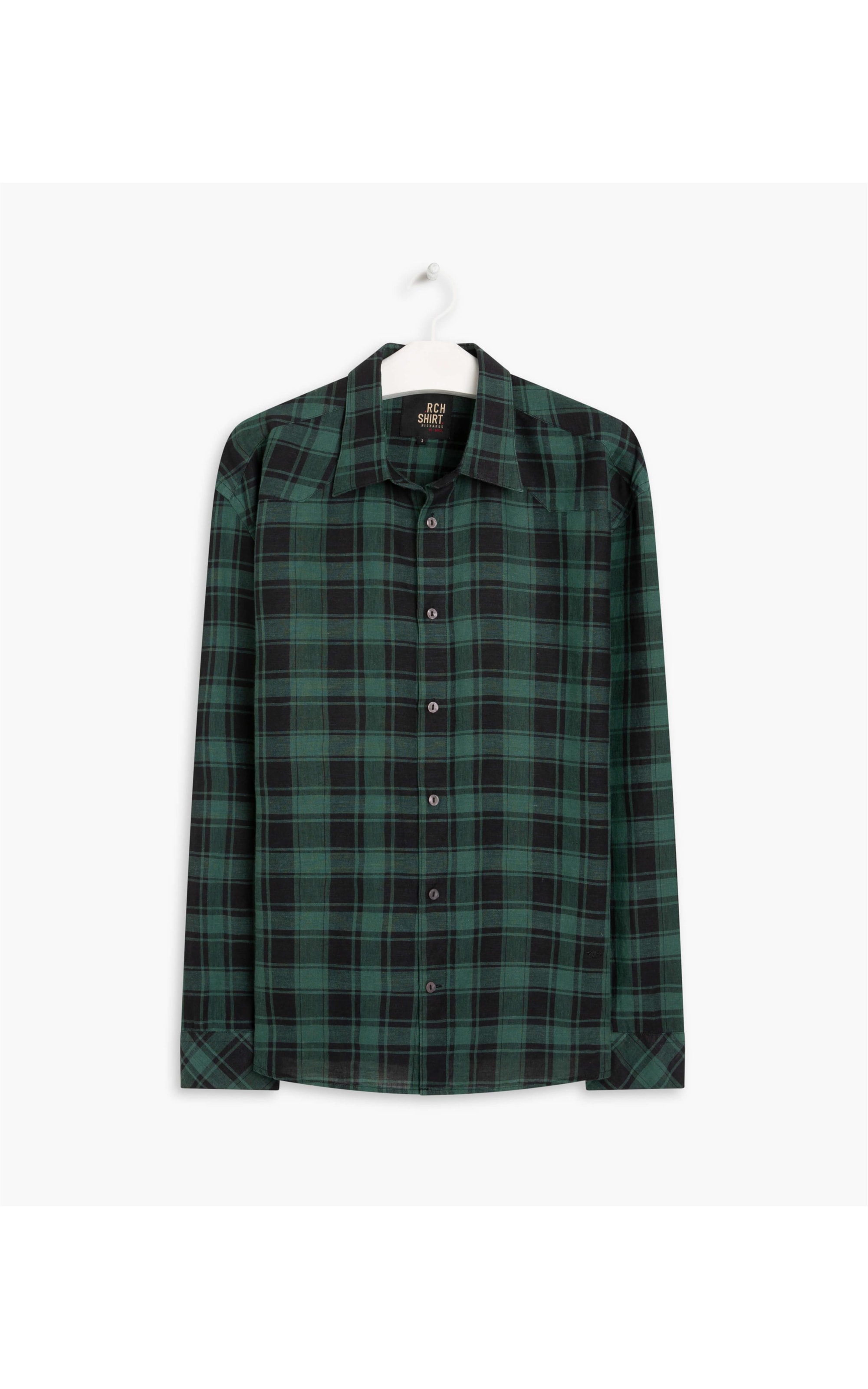 Camisa Linho  Madra Ml Verde Escuro