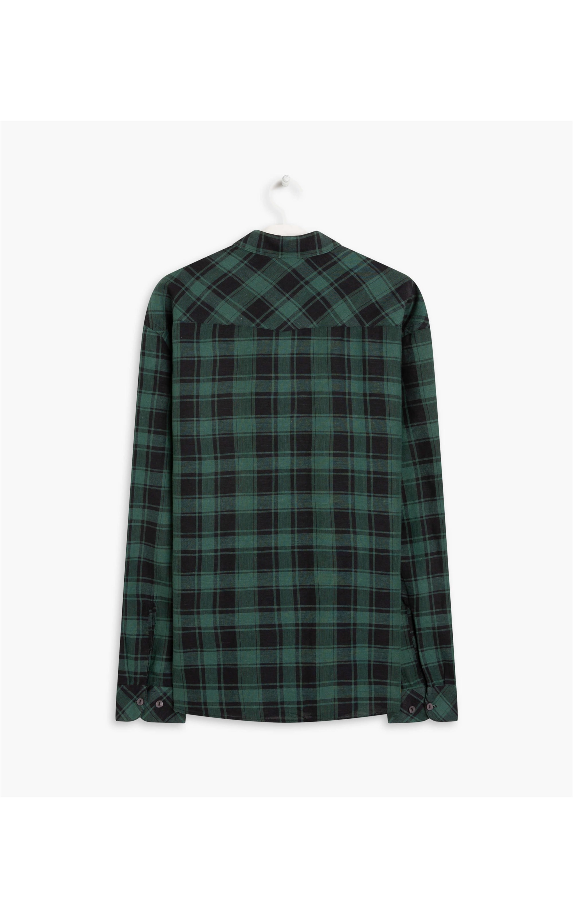 Camisa Linho  Madra Ml Verde Escuro