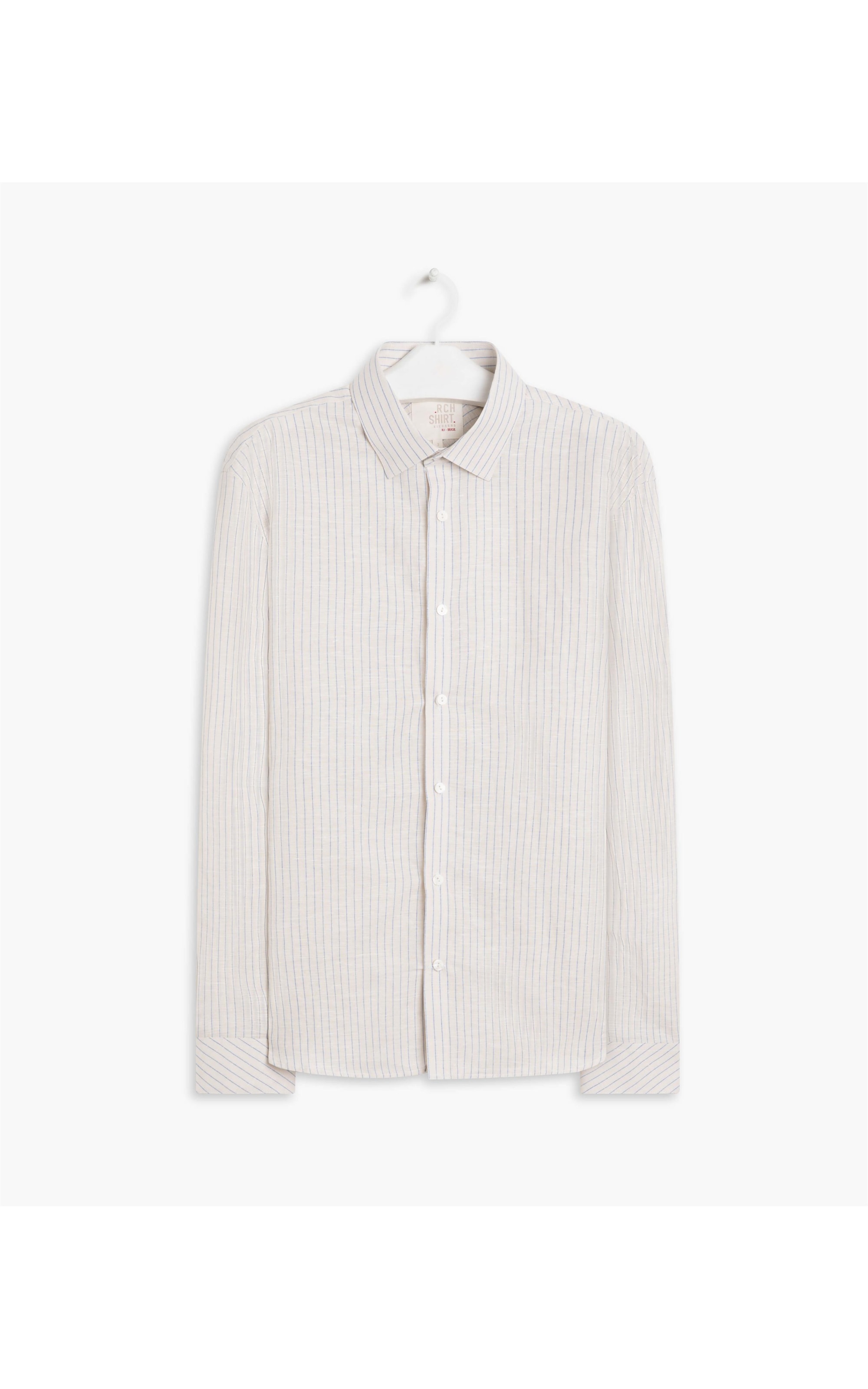Camisa Linho  Maiao Ml Azul Bic