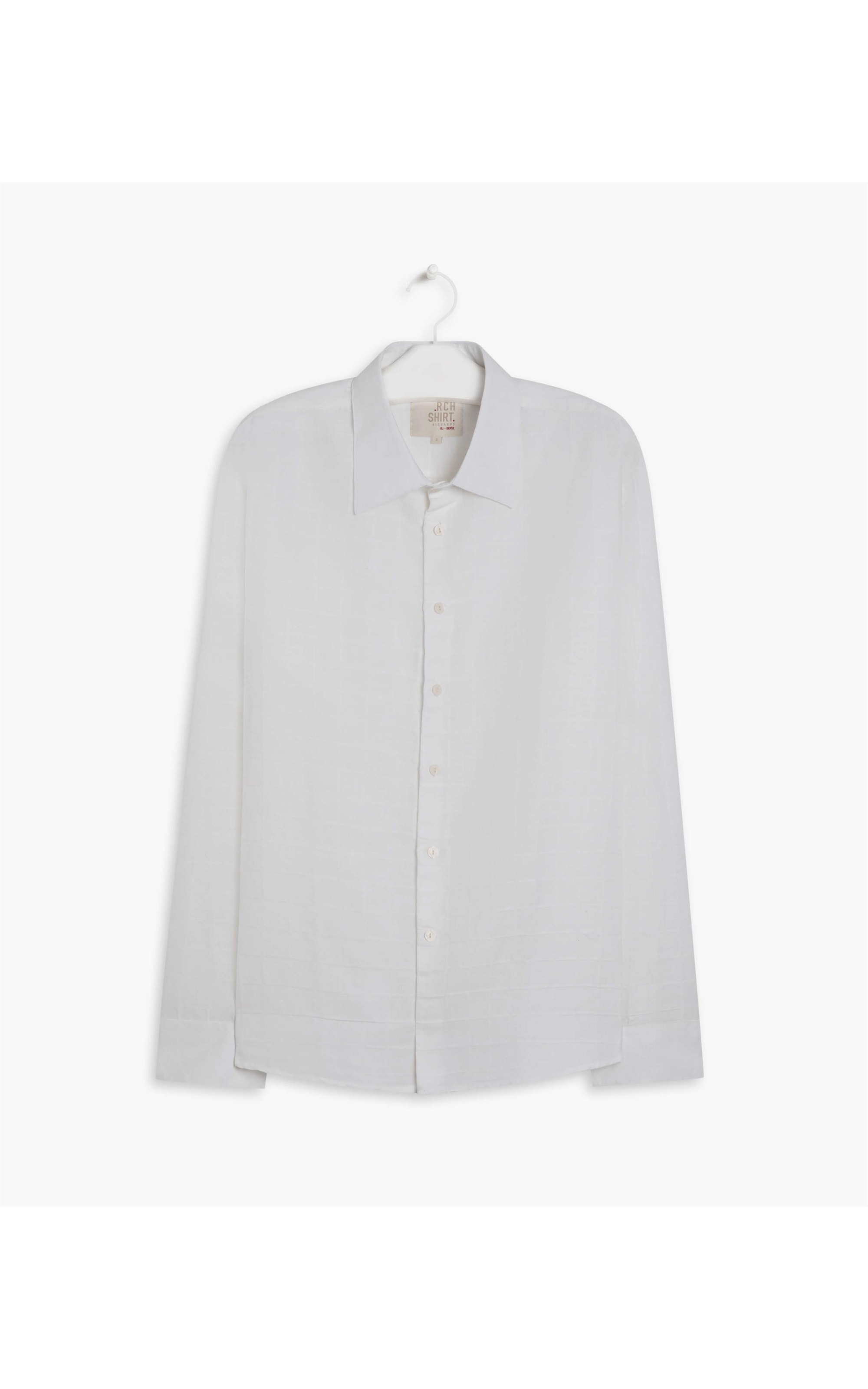 Camisa Linho  Maquinetad Branco