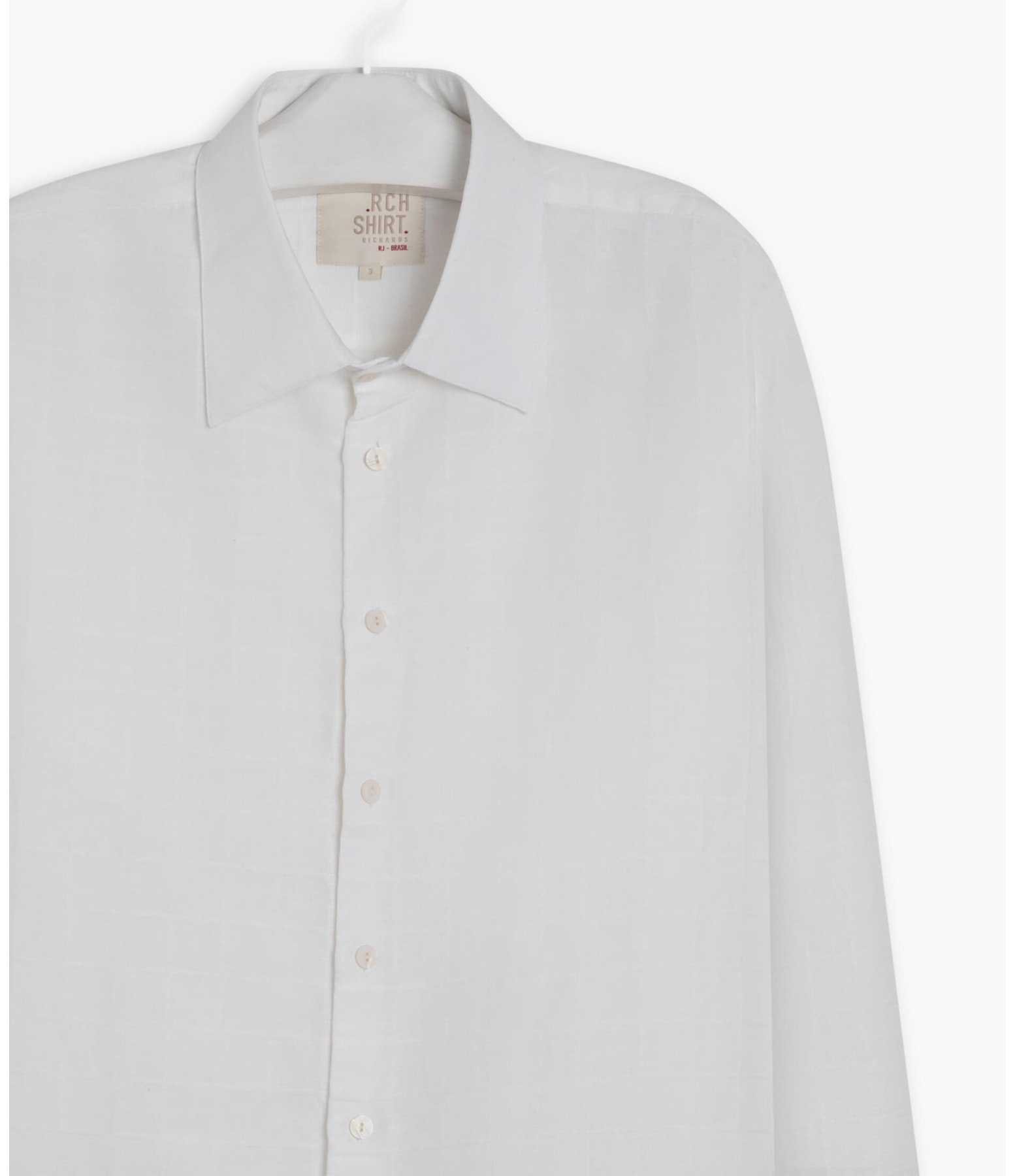 Camisa Linho  Maquinetad Branco