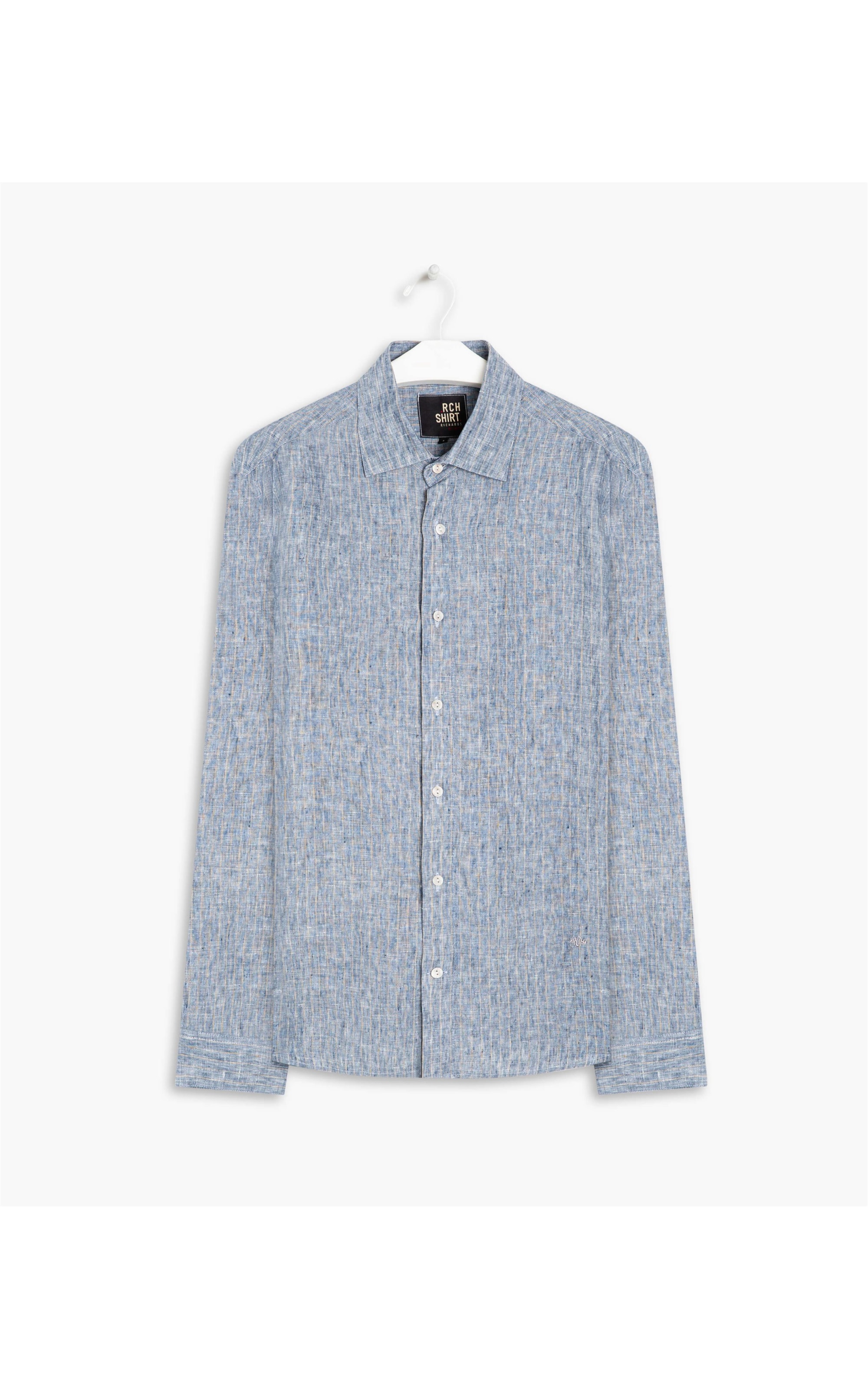 Camisa Linho  Marcio Azul Claro