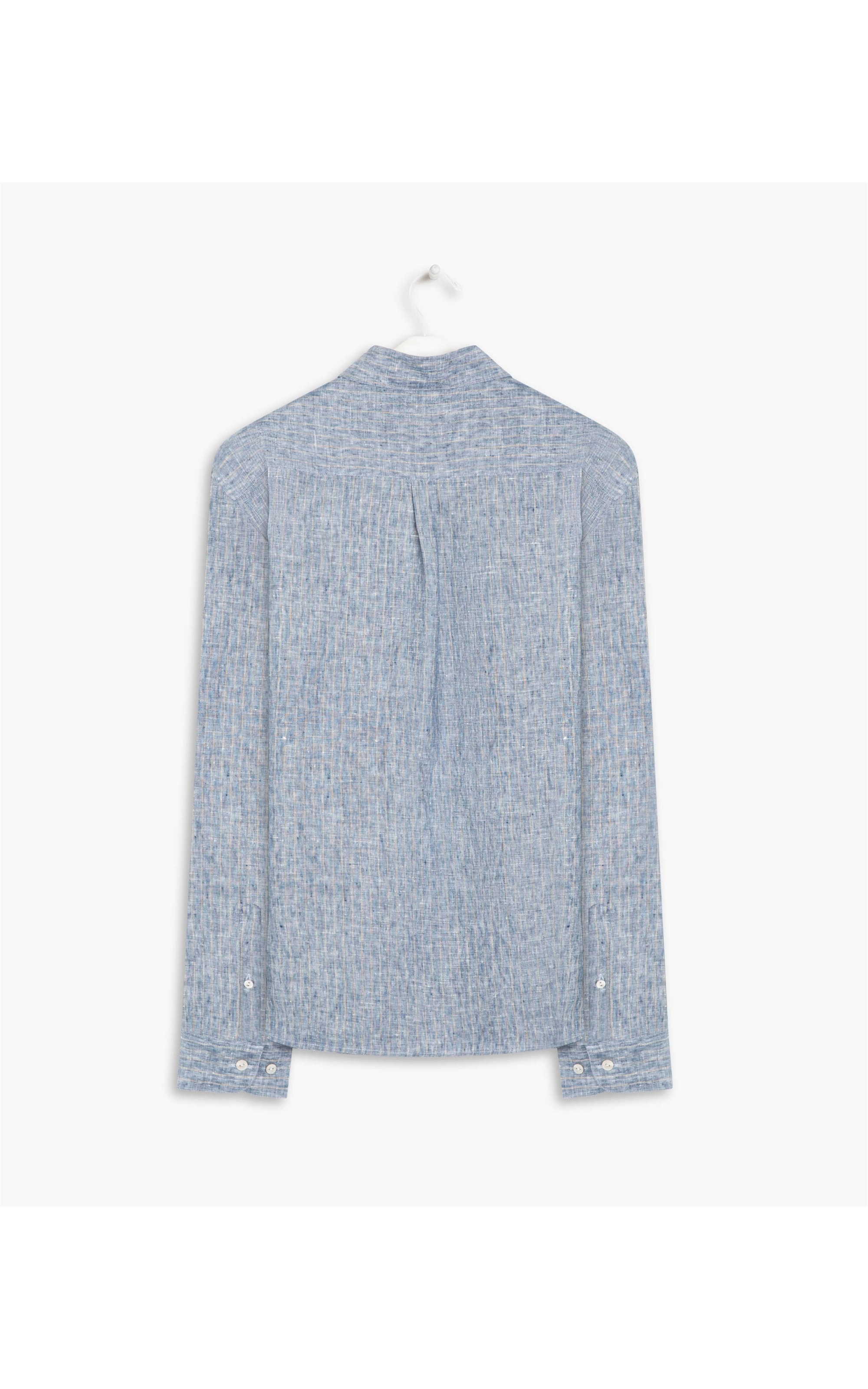 Camisa Linho  Marcio Azul Claro
