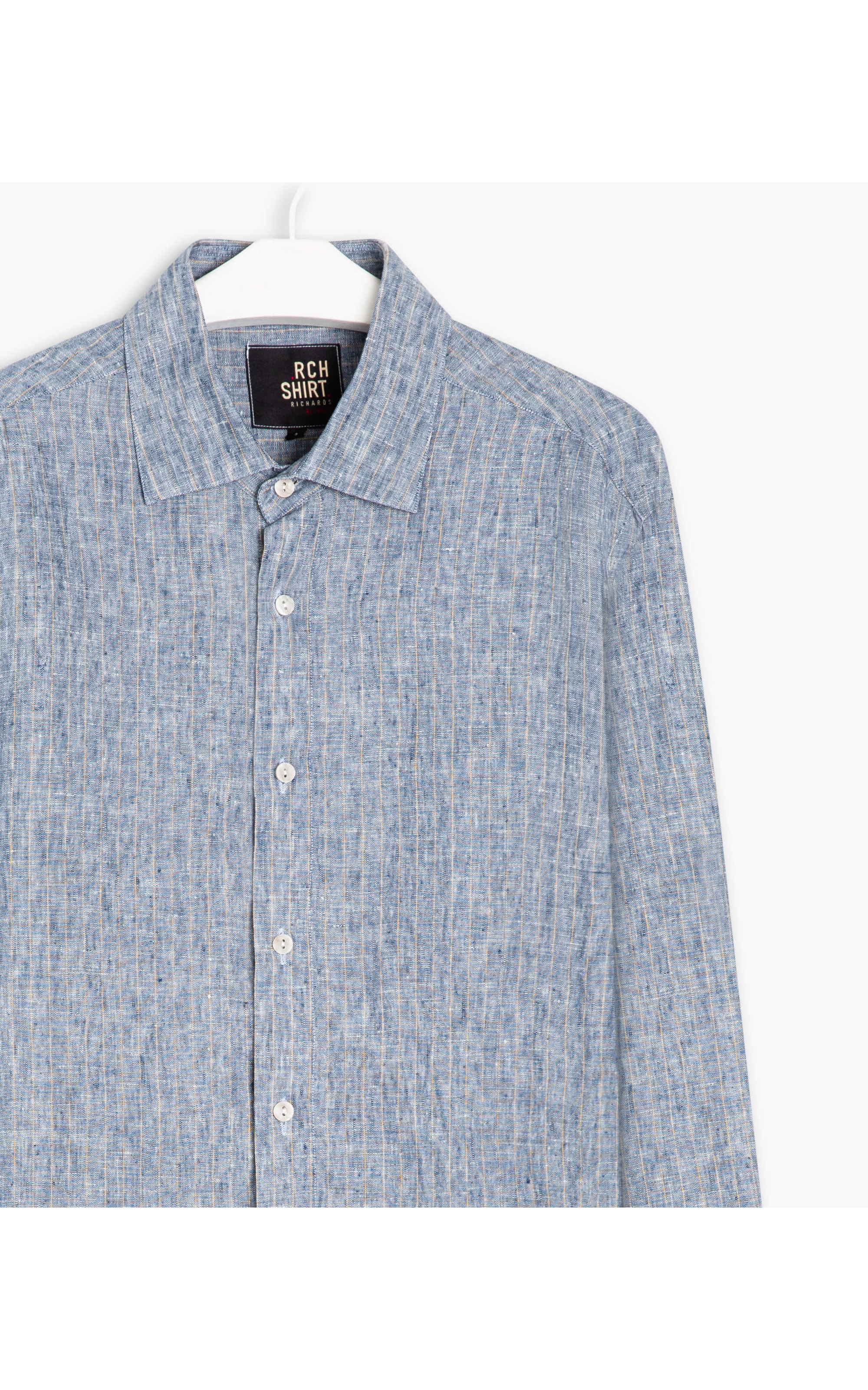 Camisa Linho  Marcio Azul Claro