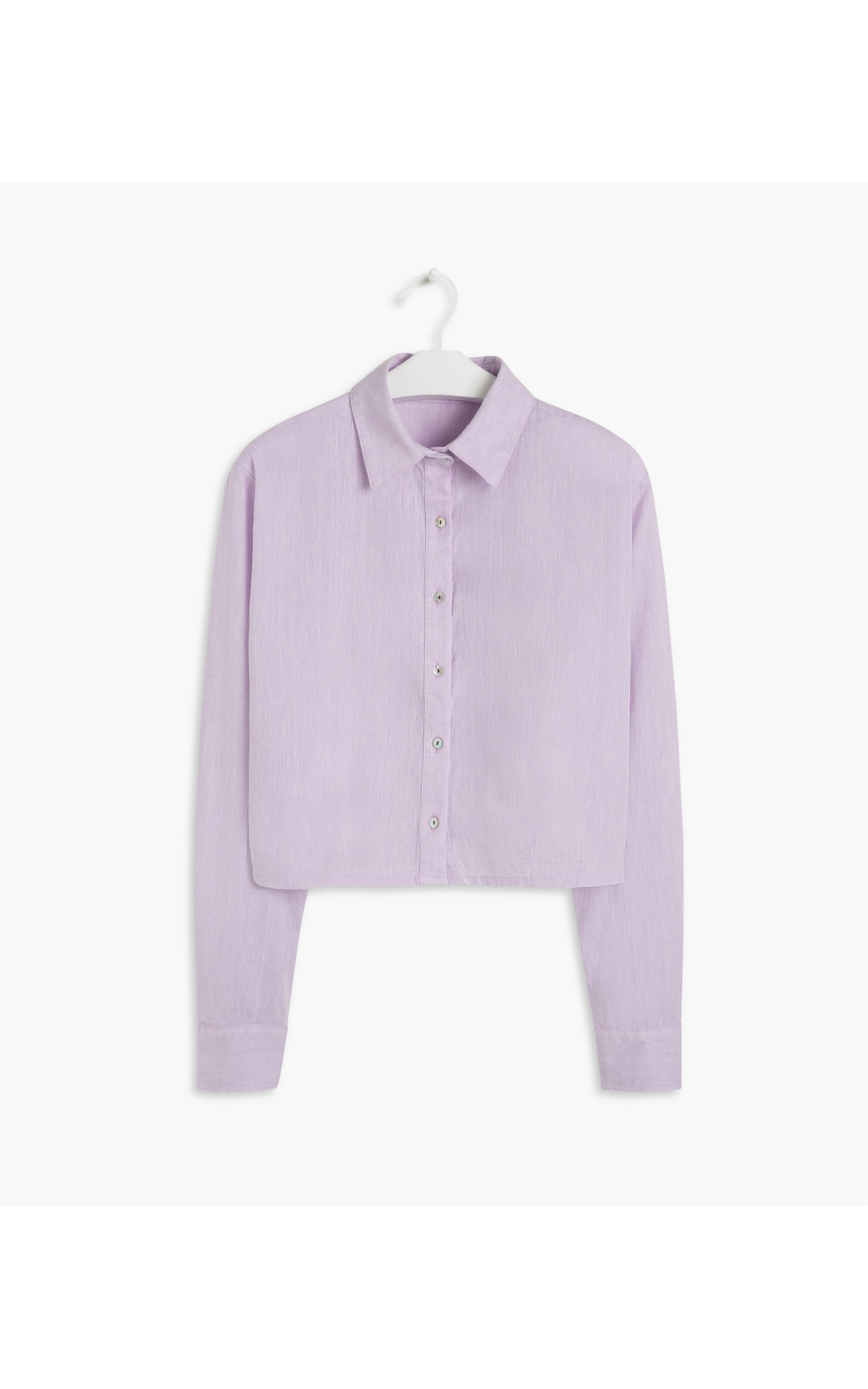 Camisa Linho  Mare  Cross Dye Lilas