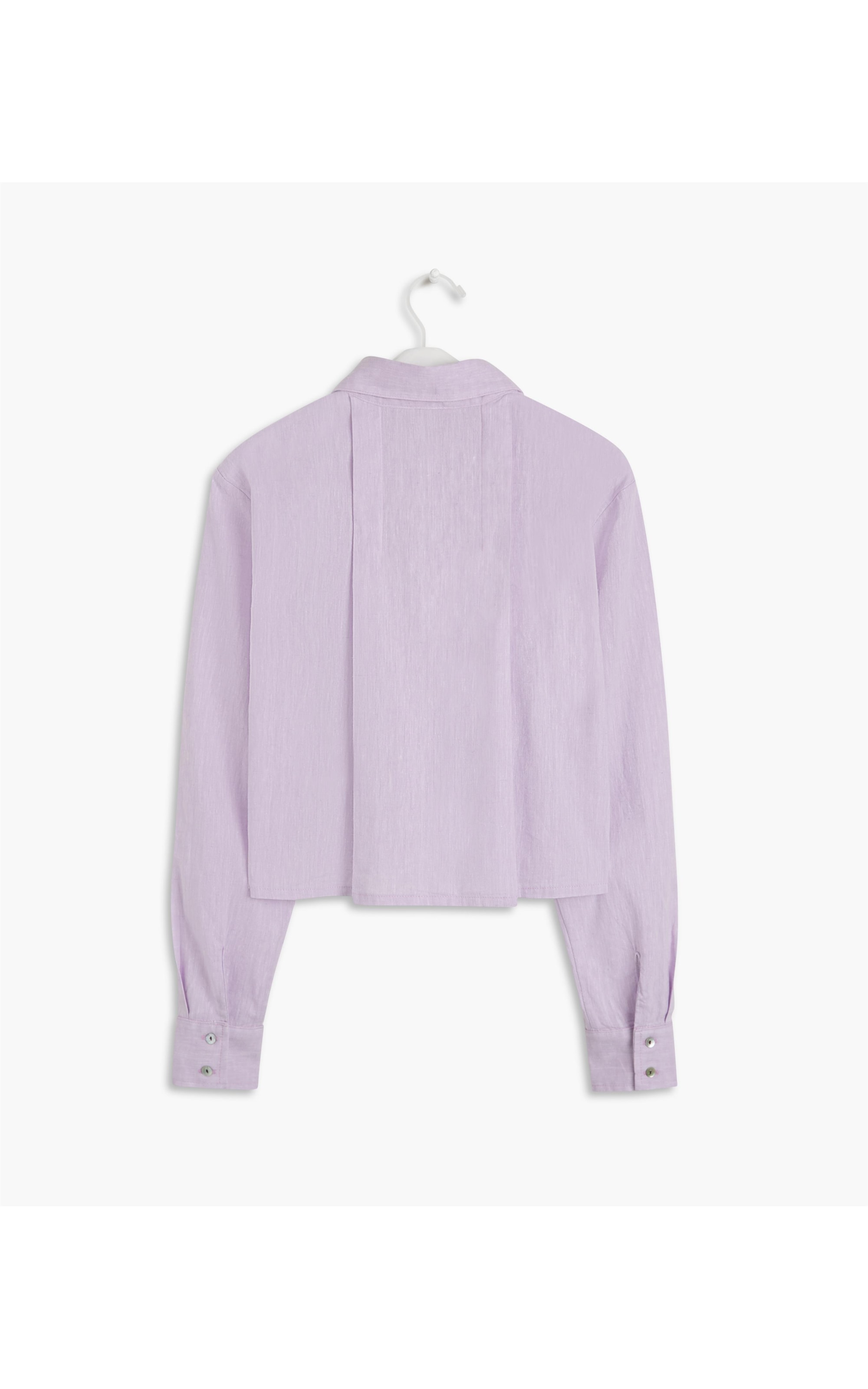 Camisa Linho  Mare  Cross Dye Lilas