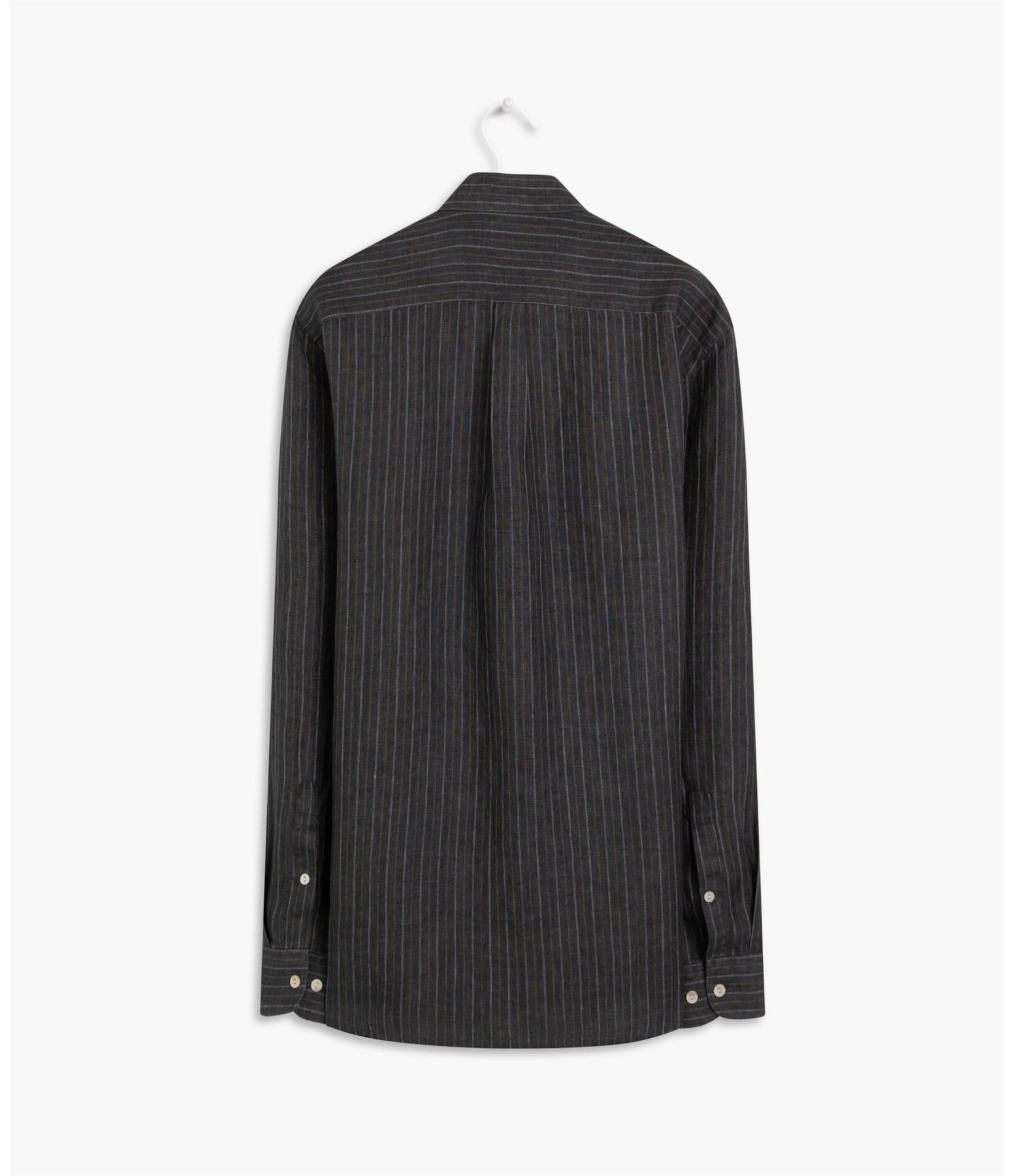 Camisa Linho  Mario Listrada Ml Cinza Claro