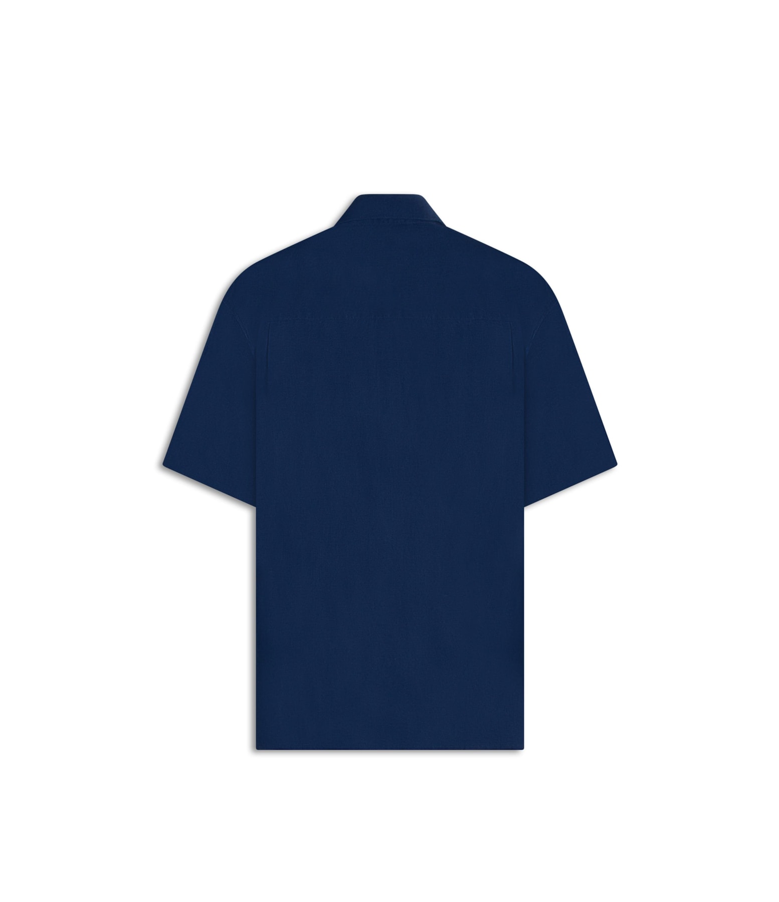 Camisa Linho Mc Azul Seco