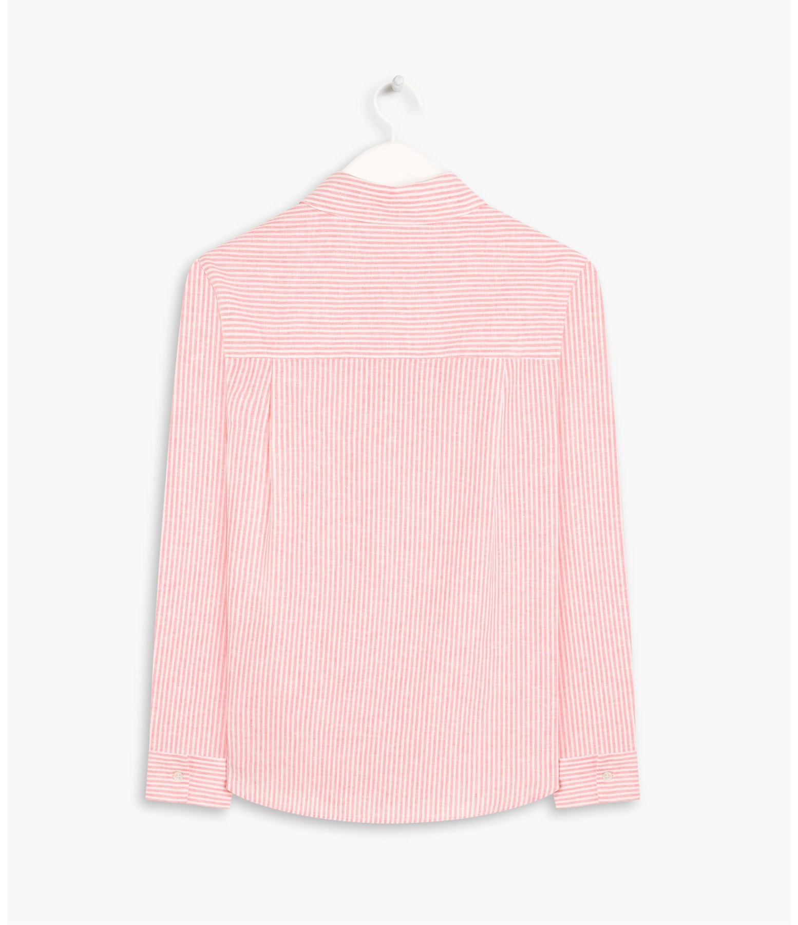 Camisa Linho  Miller Stripe Coral