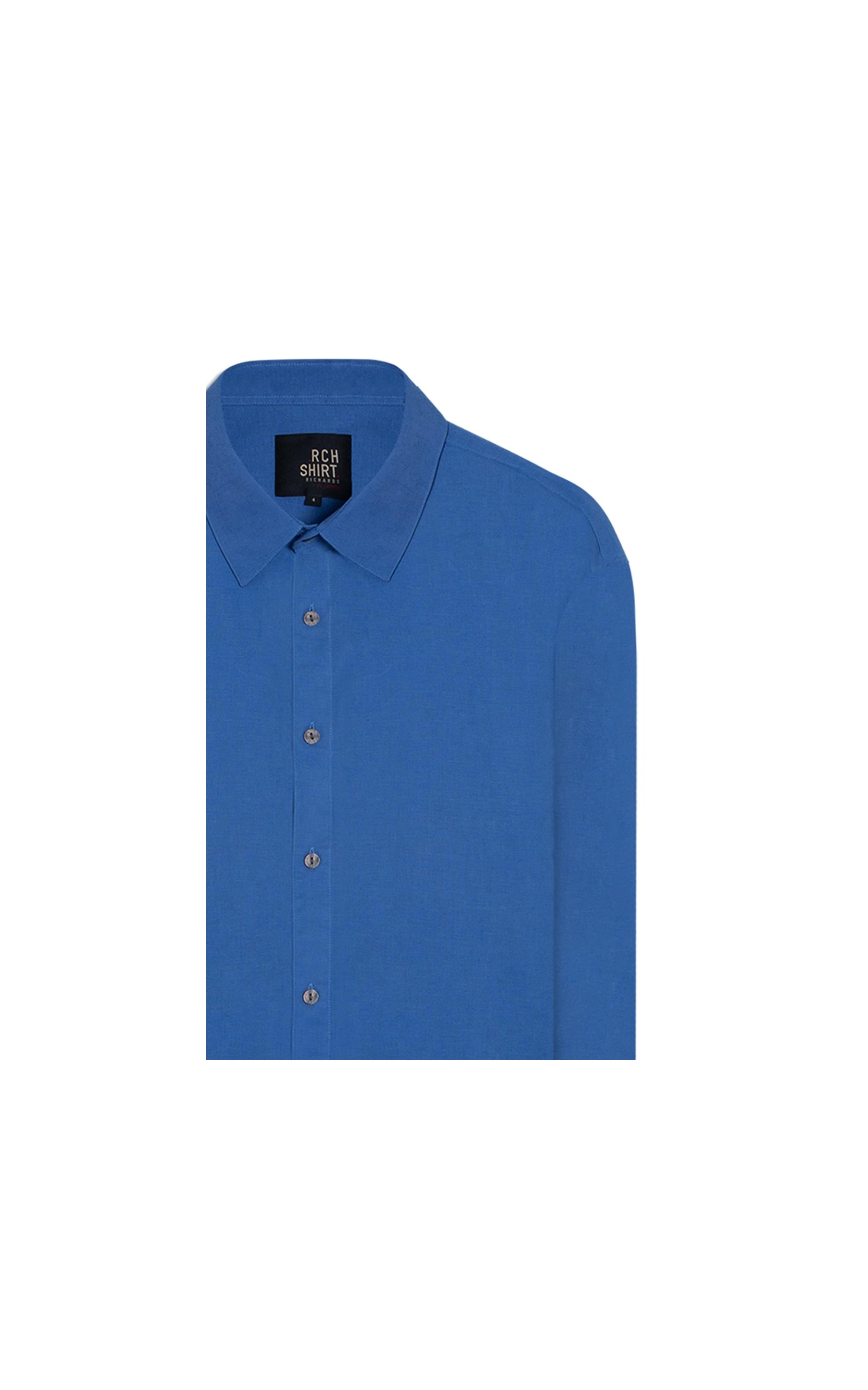 Camisa Linho  Ml Blue