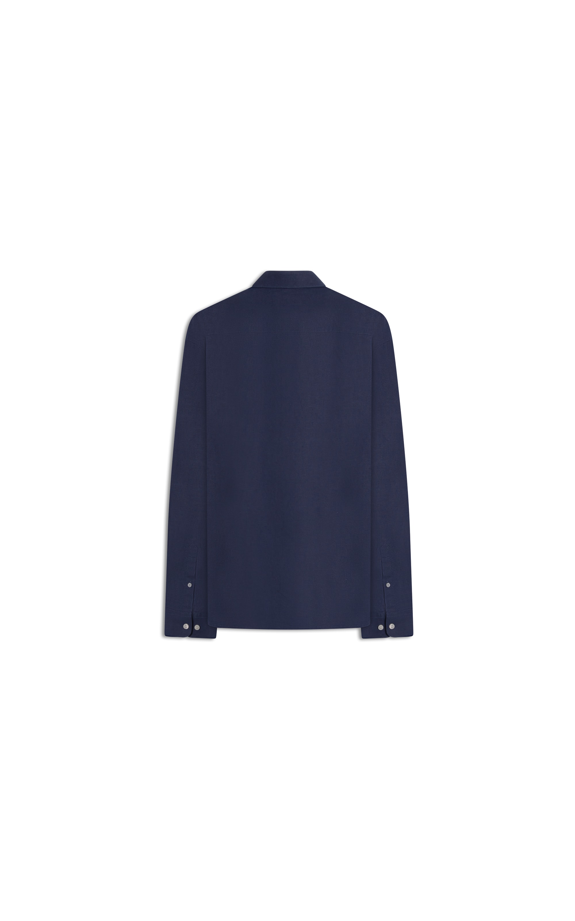 Camisa Linho Ml Purple Blue