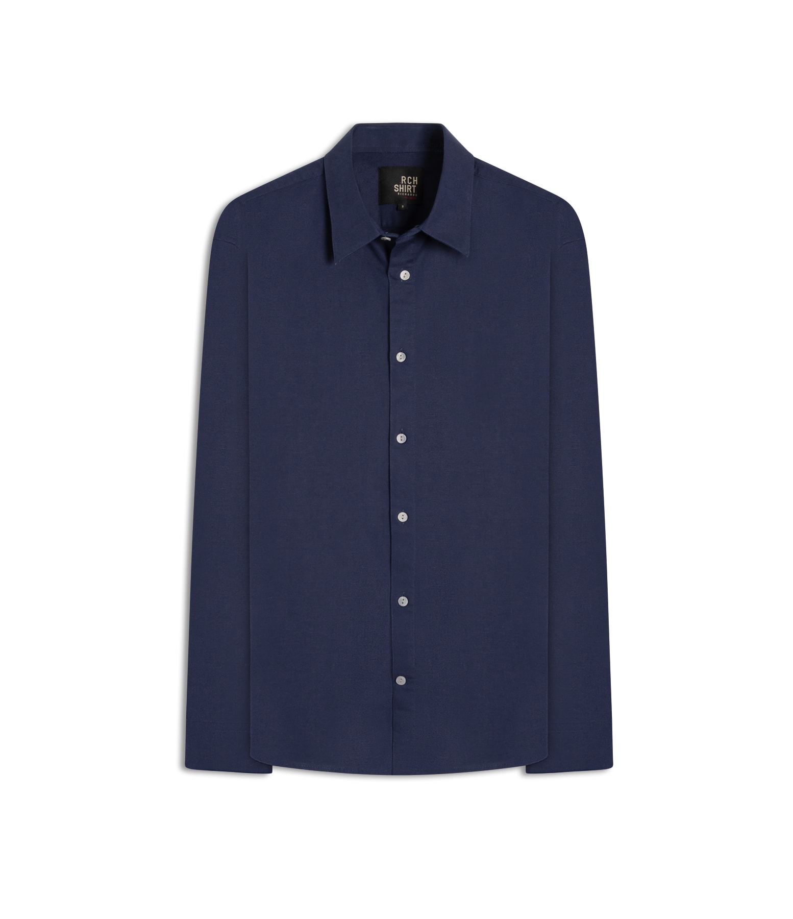 Camisa Linho Ml Purple Blue