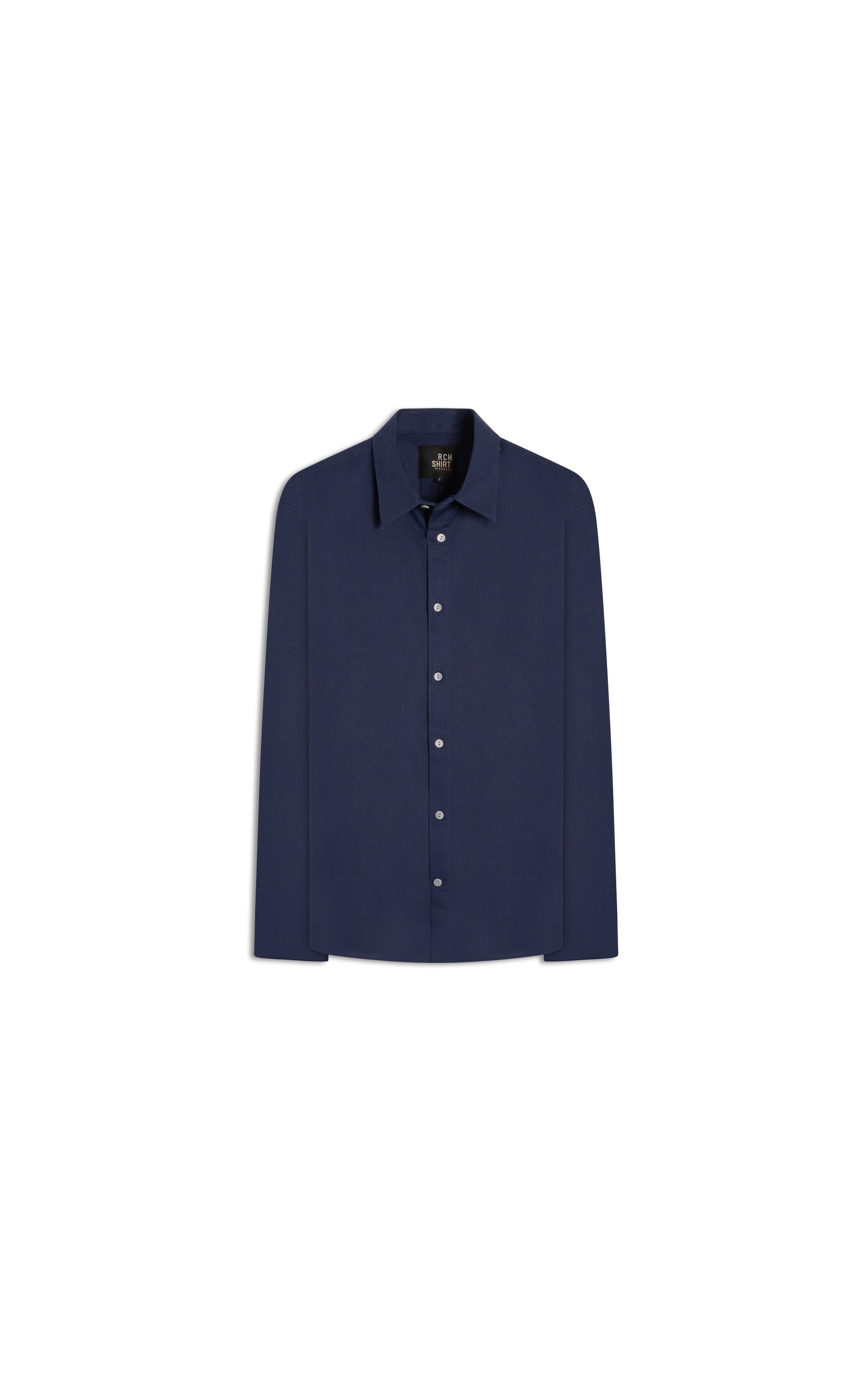 Camisa Linho Ml Purple Blue