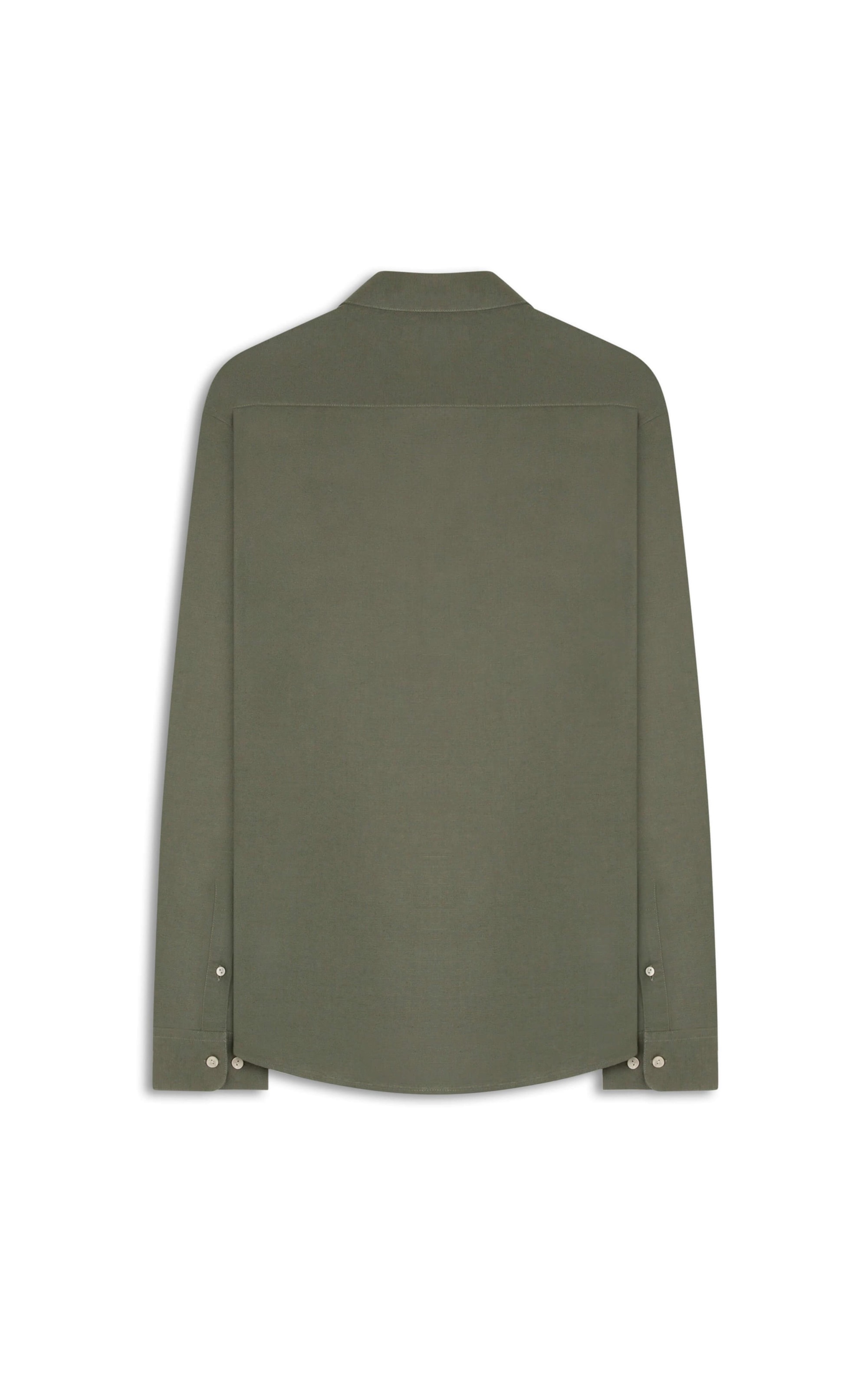 Camisa Linho Ml Verde Army