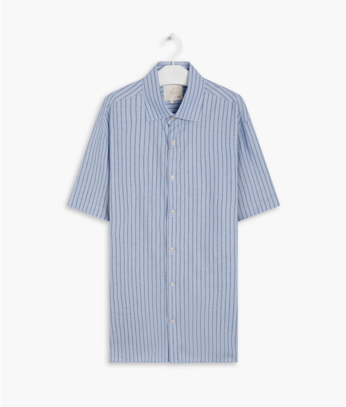 Camisa Linho  Moorea Mc Masculino Azul Claro