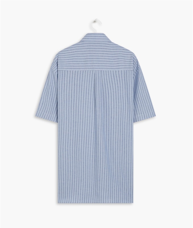 Camisa Linho  Moorea Mc Masculino Azul Claro